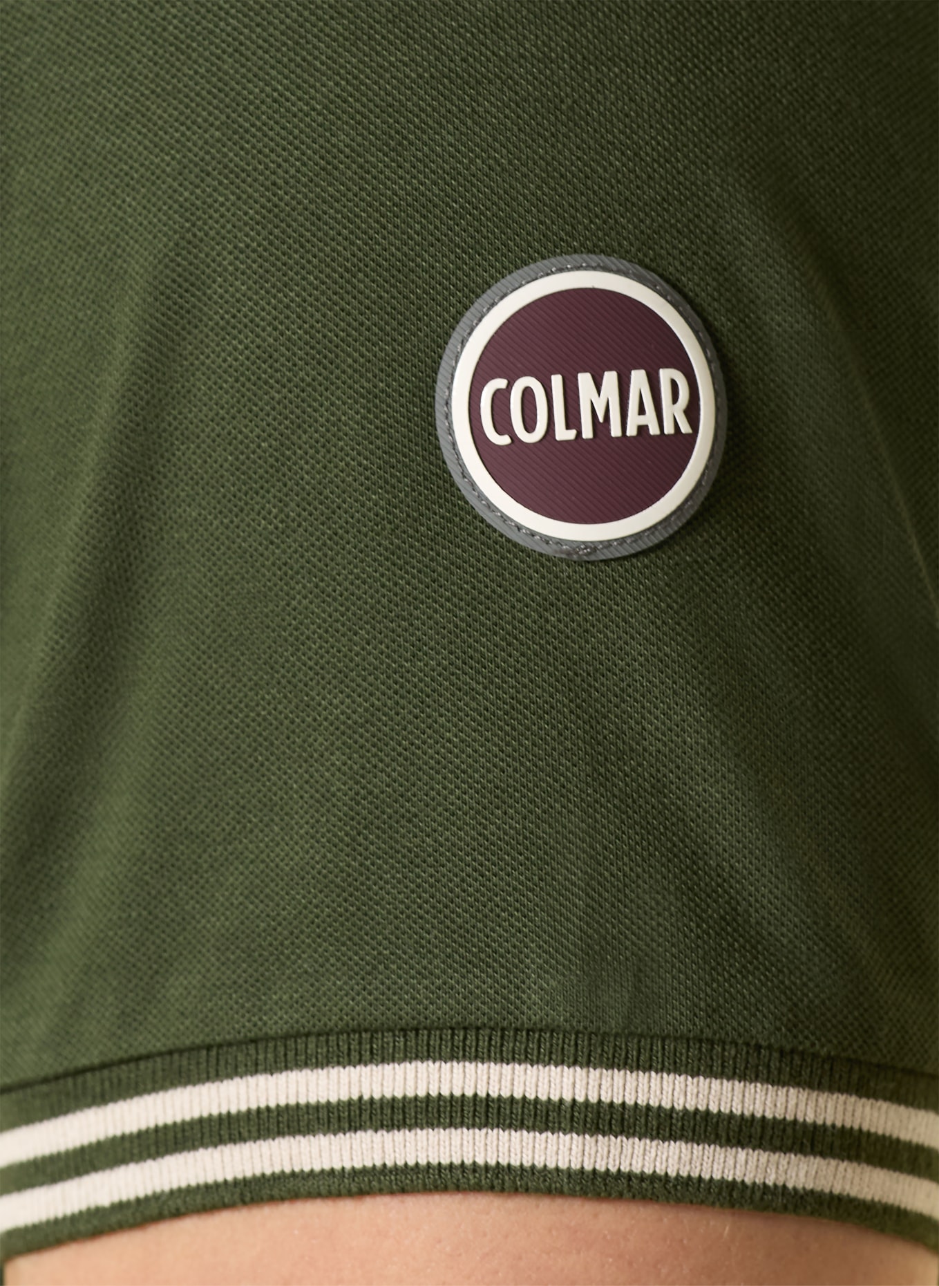 COLMAR Piqué-Poloshirt: DUNKELGRÜN