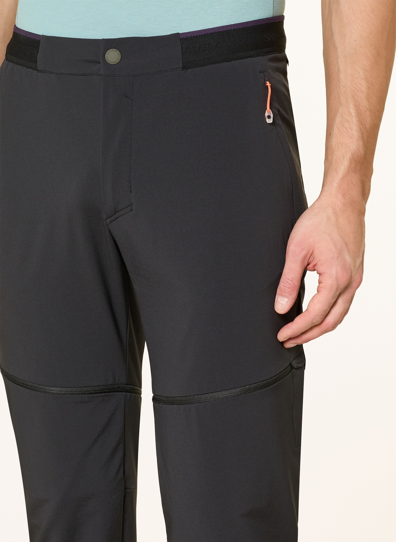 SALEWA Zipp-off-Hose PEDROC 3 DST: SCHWARZ