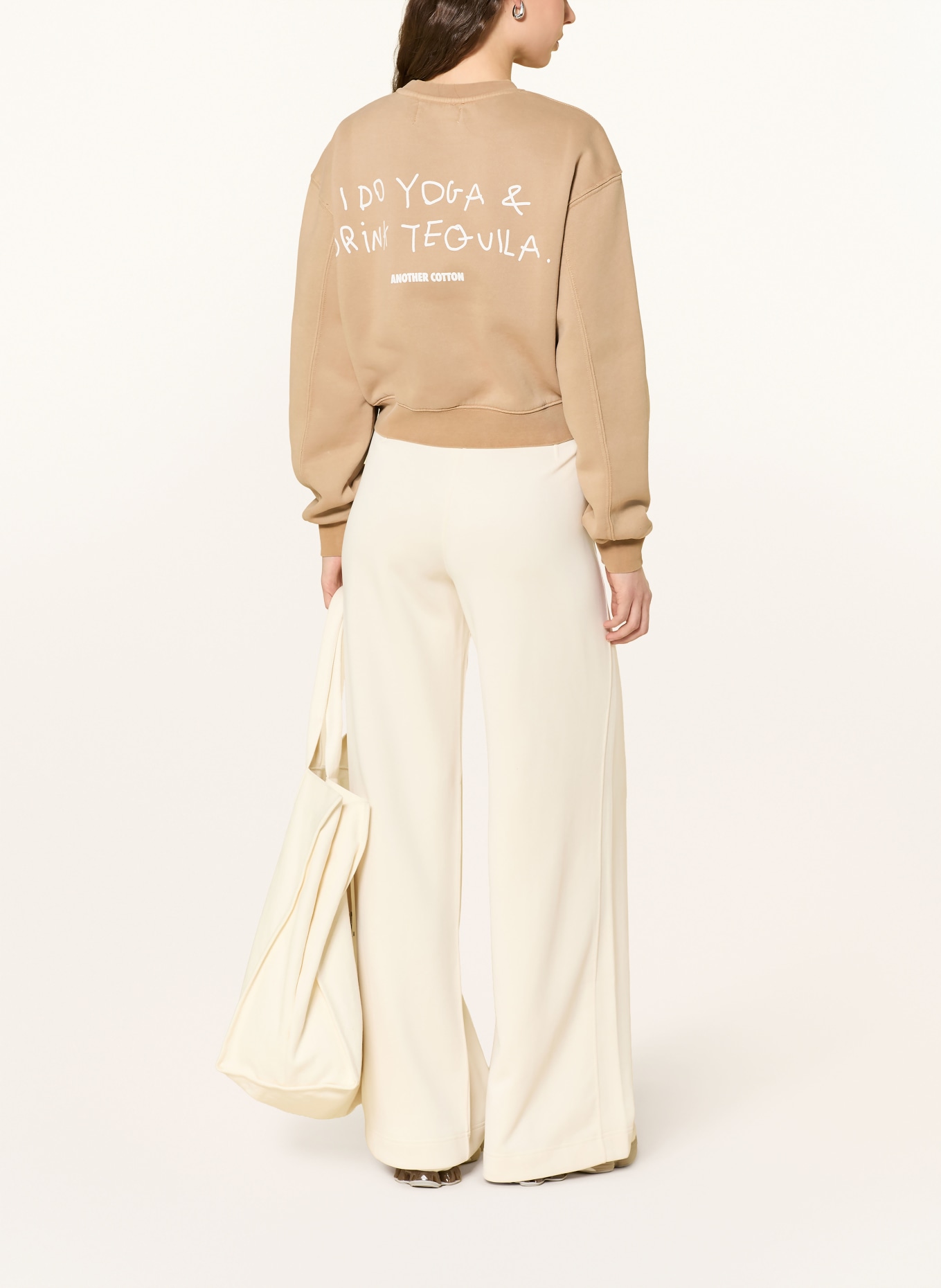 another COTTON LAB Sweatshirt YOGA & TEQUILA: BEIGE