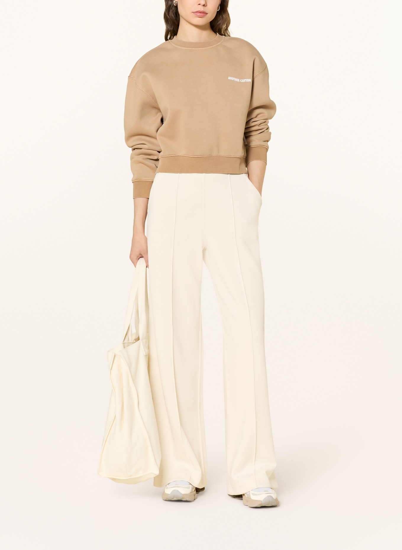 another COTTON LAB Sweatshirt YOGA & TEQUILA: BEIGE