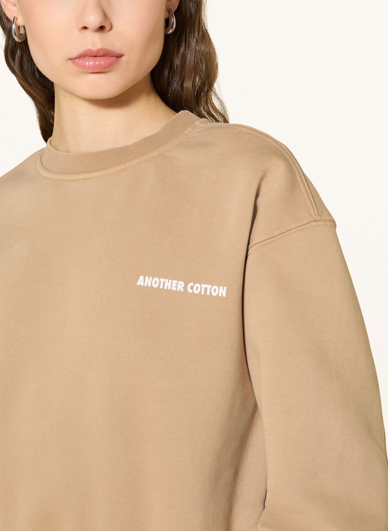 another COTTON LAB Sweatshirt YOGA & TEQUILA: BEIGE