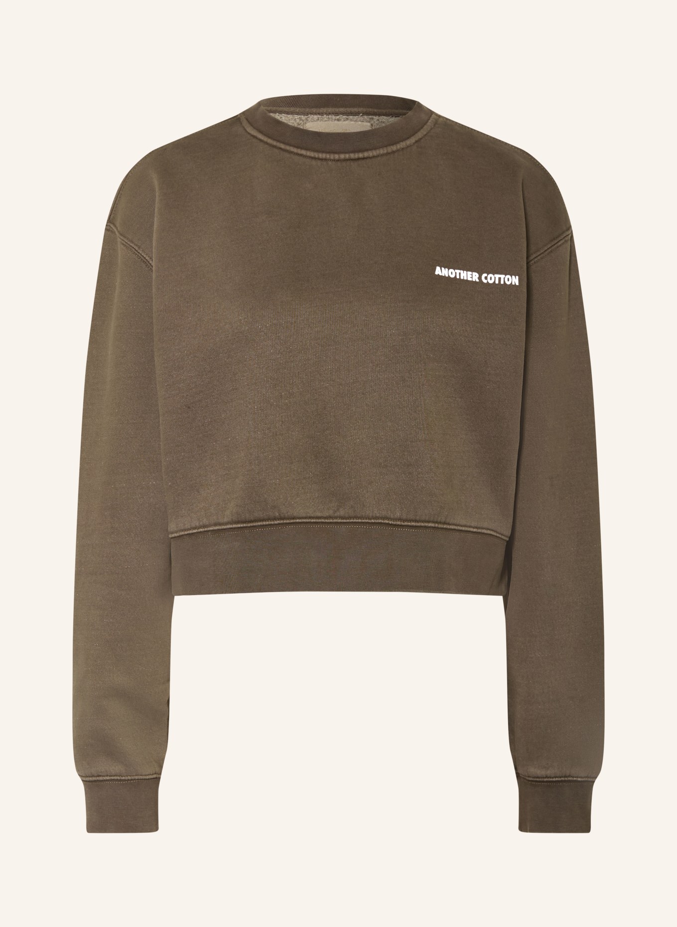 another COTTON LAB Sweatshirt: TAUPE / WEISS
