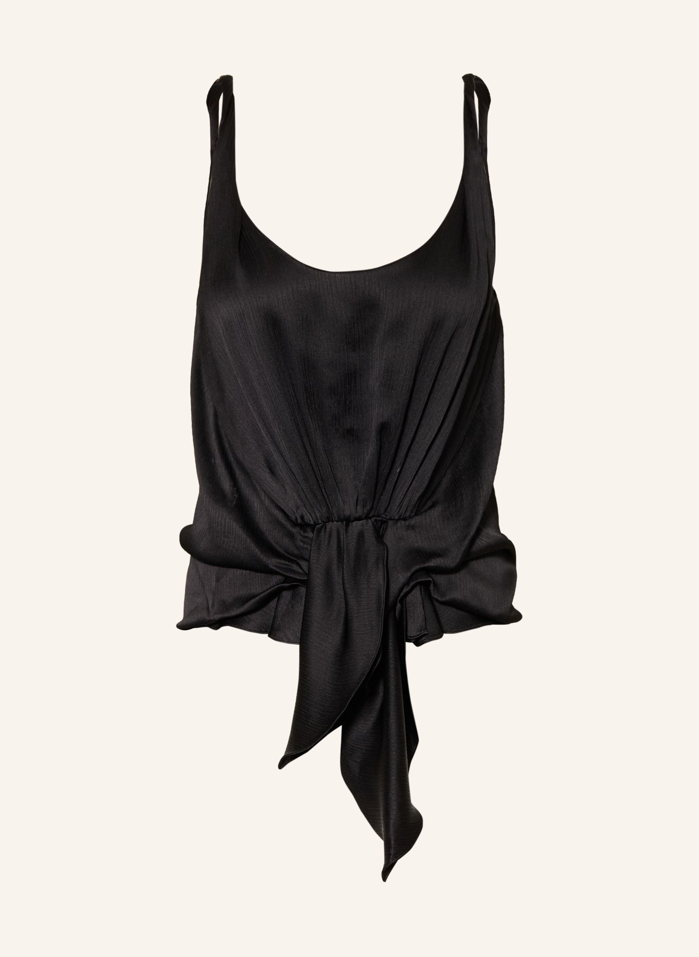 JW ANDERSON top en soie: NOIR