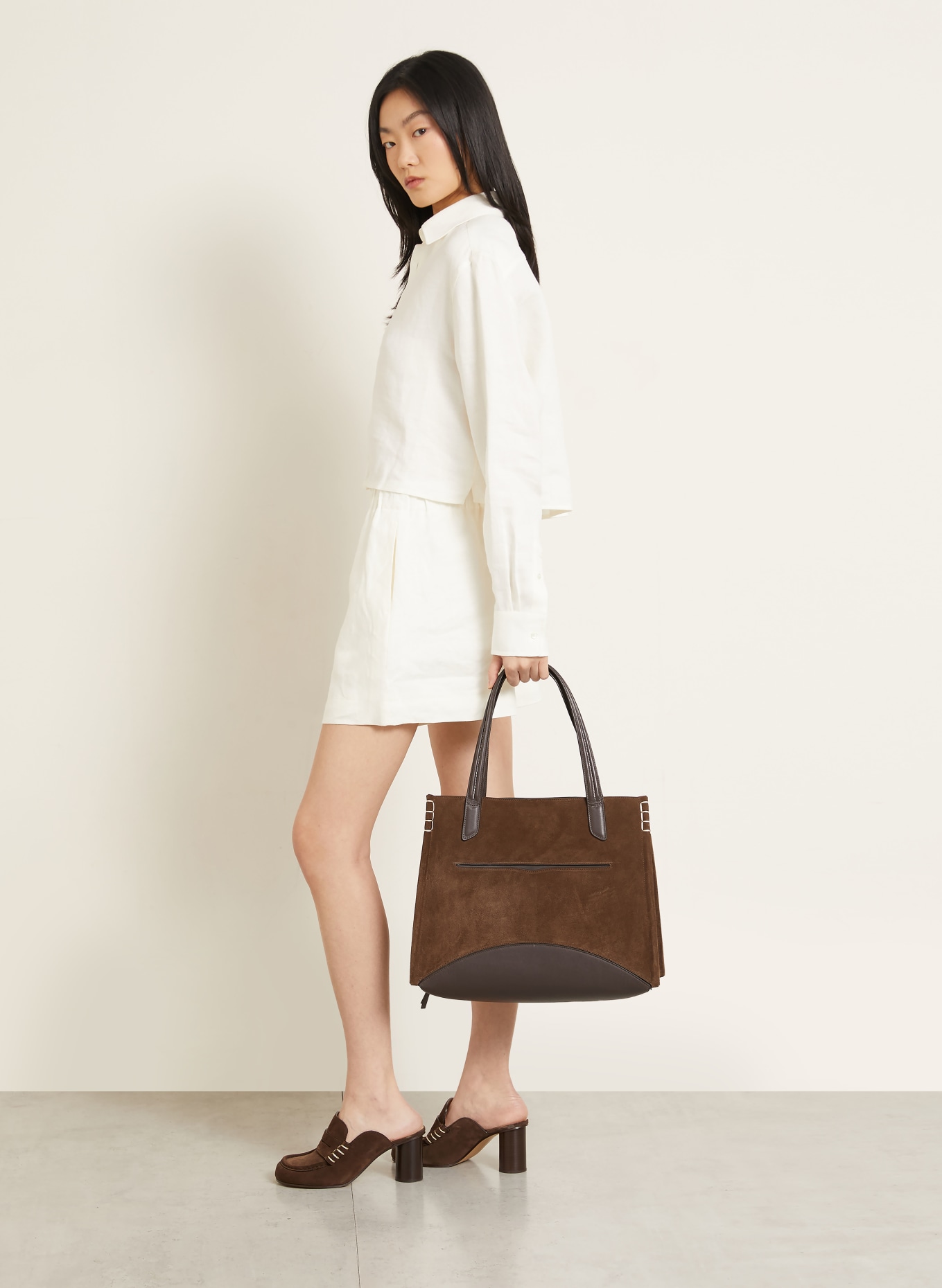 JW ANDERSON Linnen shorts: ECRU / BLAUW