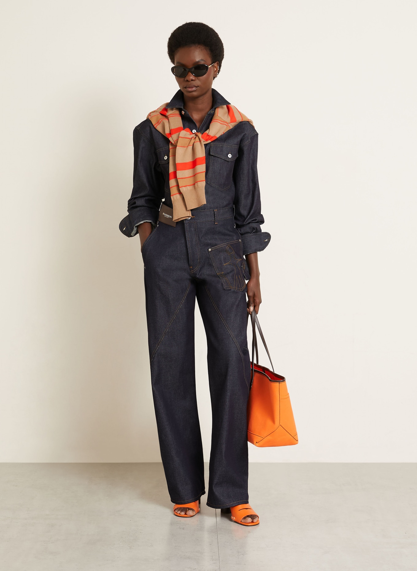 JW ANDERSON Flared jeans: 870 INDIGO