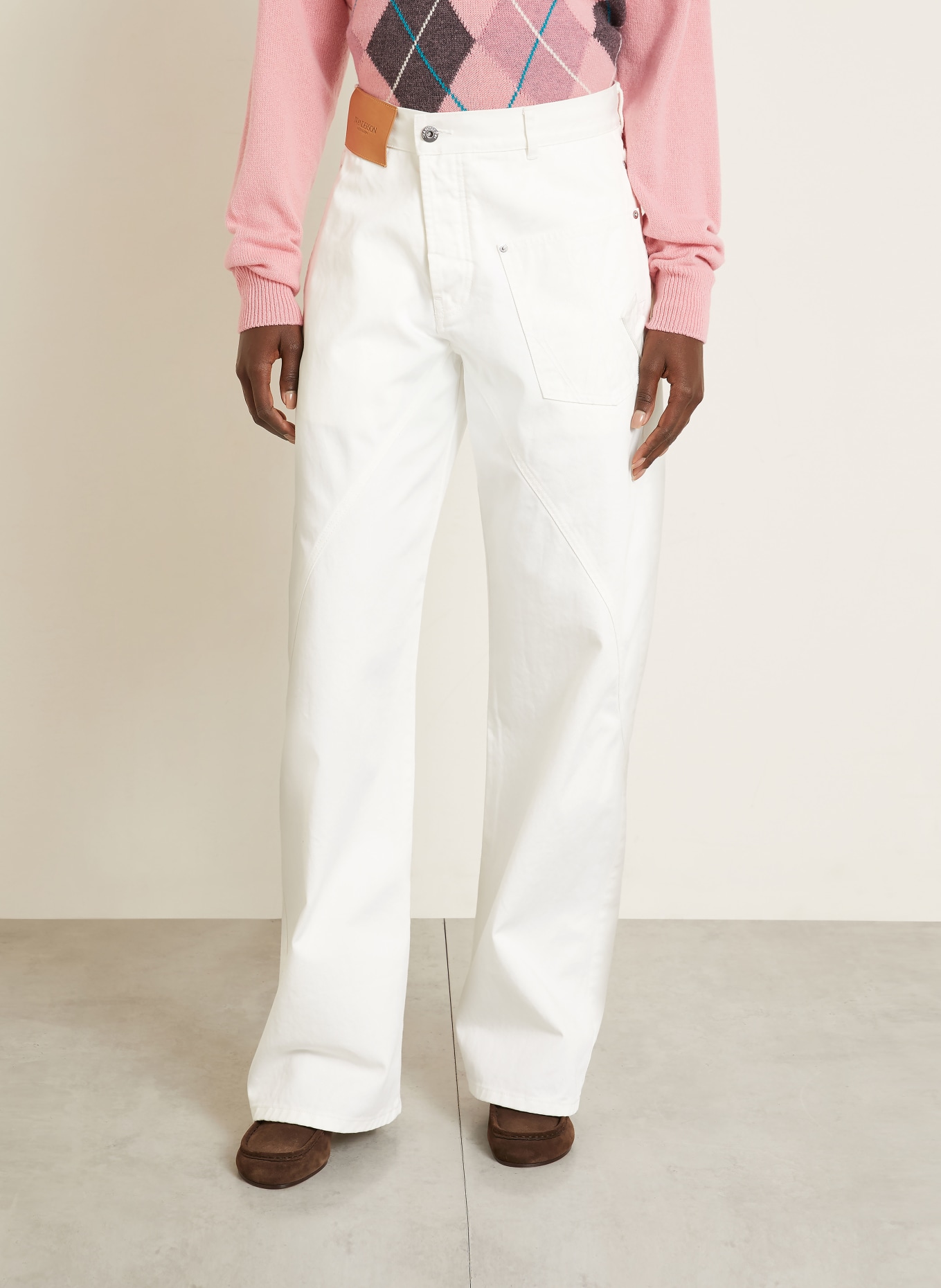 JW ANDERSON Jeans met wijde pijpen: 002 OFF WHITE
