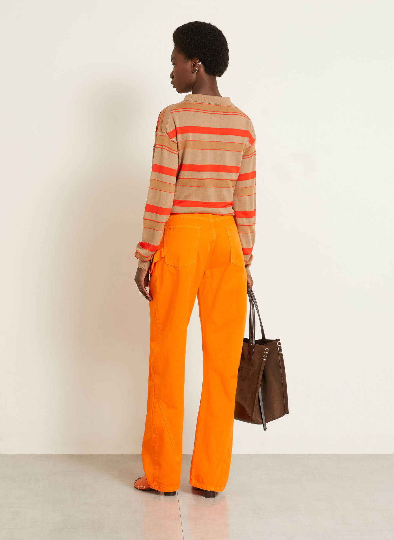 JW ANDERSON Jeans met wijde pijpen: 433 BRIGHT ORANGE