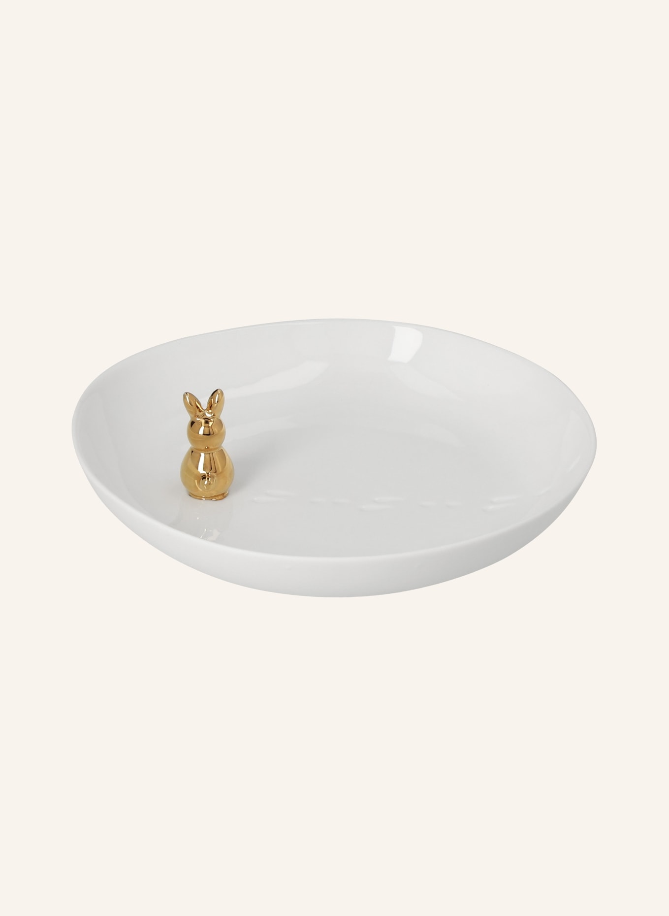 RÄDER GOLDHASE bowl: WHITE / GOLD