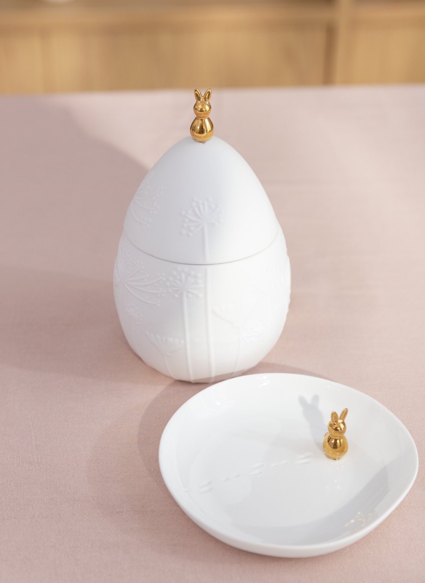 RÄDER GOLDHASE bowl: WHITE / GOLD