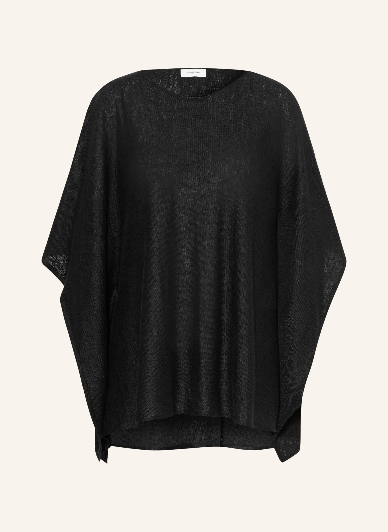 darling harbour poncho: BLACK
