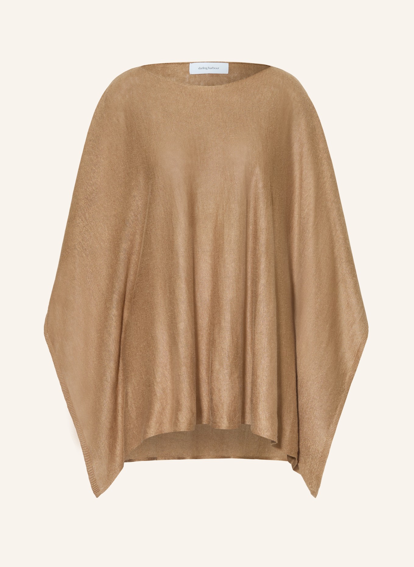 darling harbour poncho: CAPPUCCINO