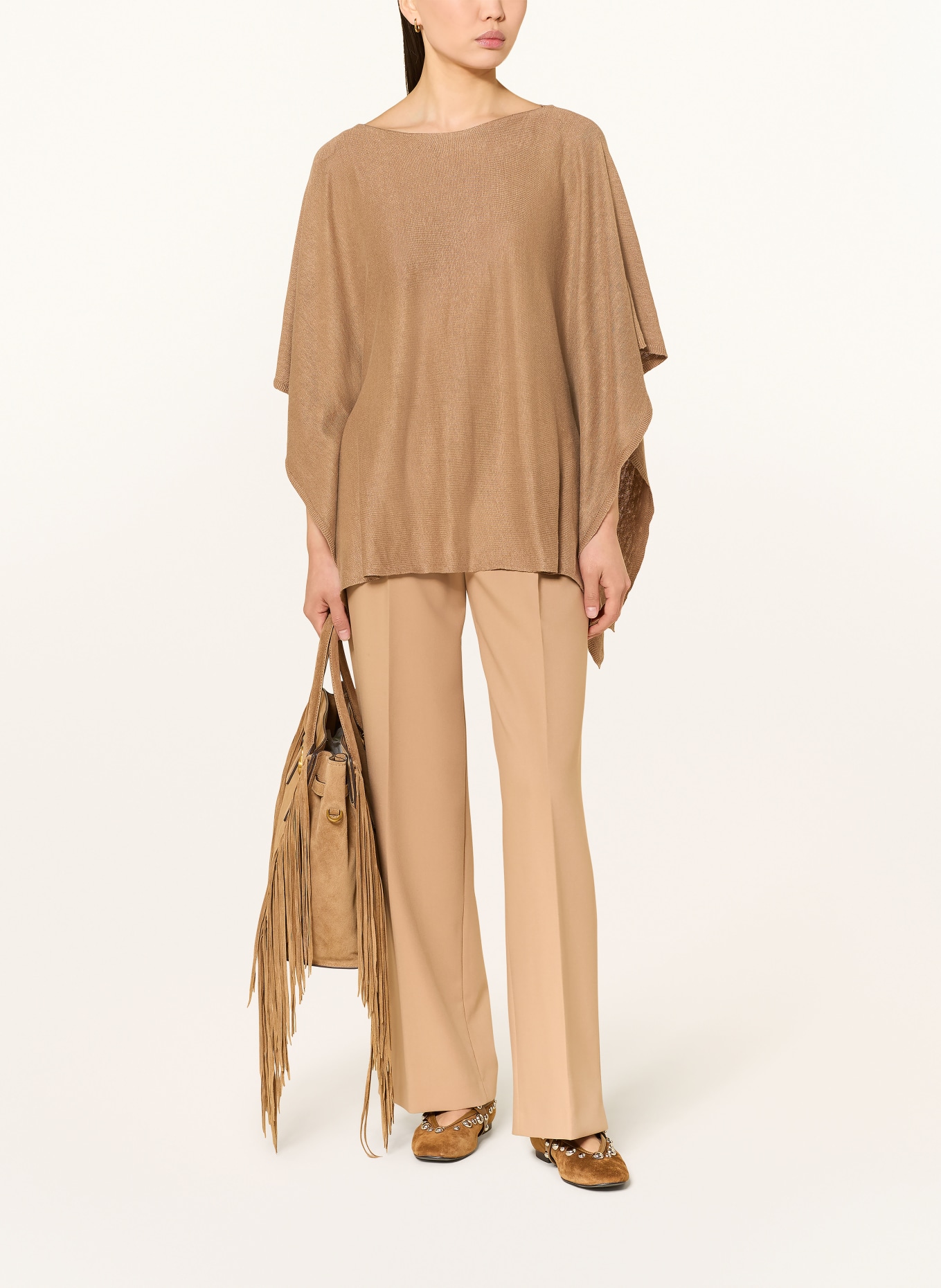 darling harbour poncho: CAPPUCCINO