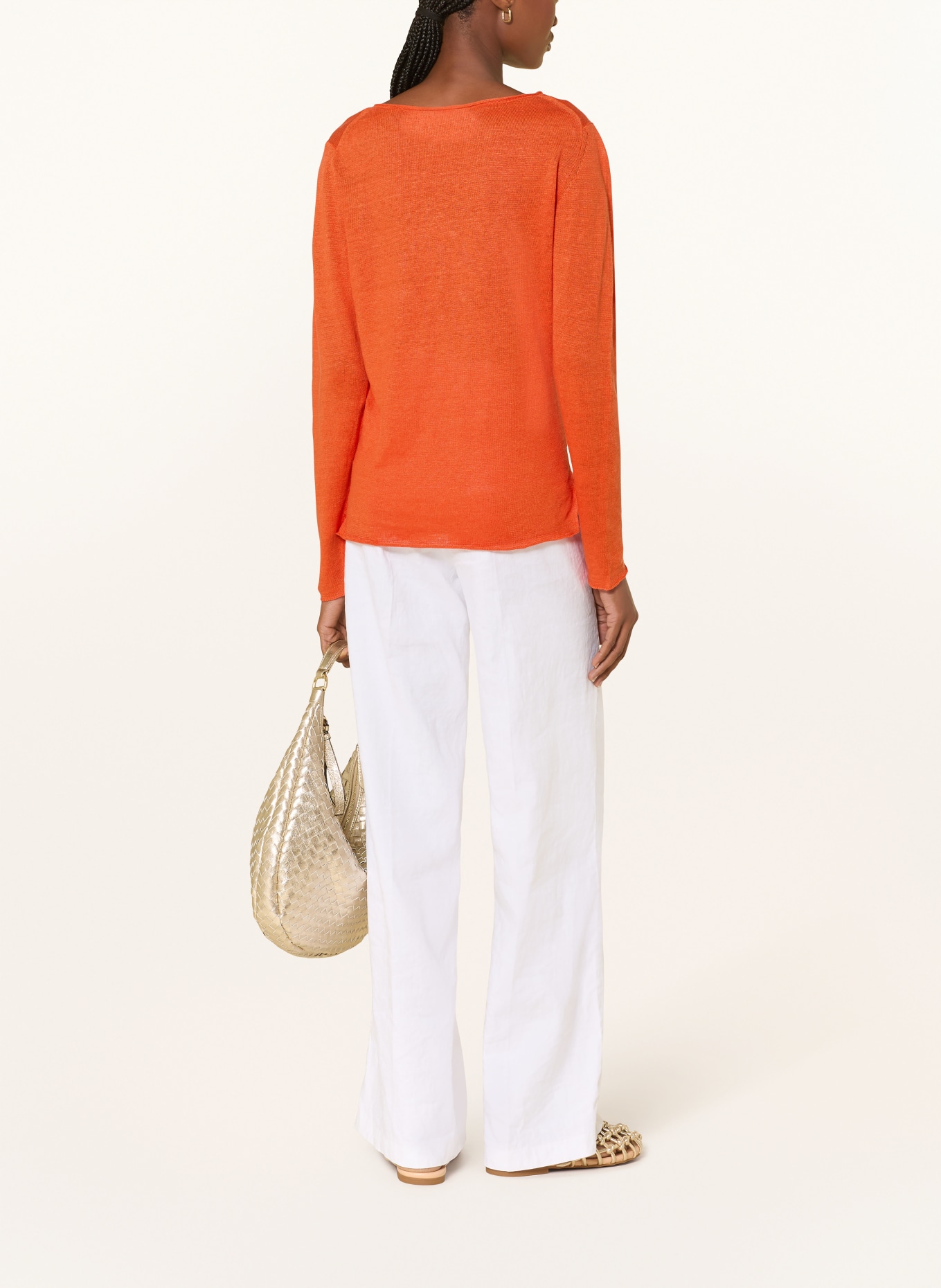 darling harbour linnen trui: ORANGE