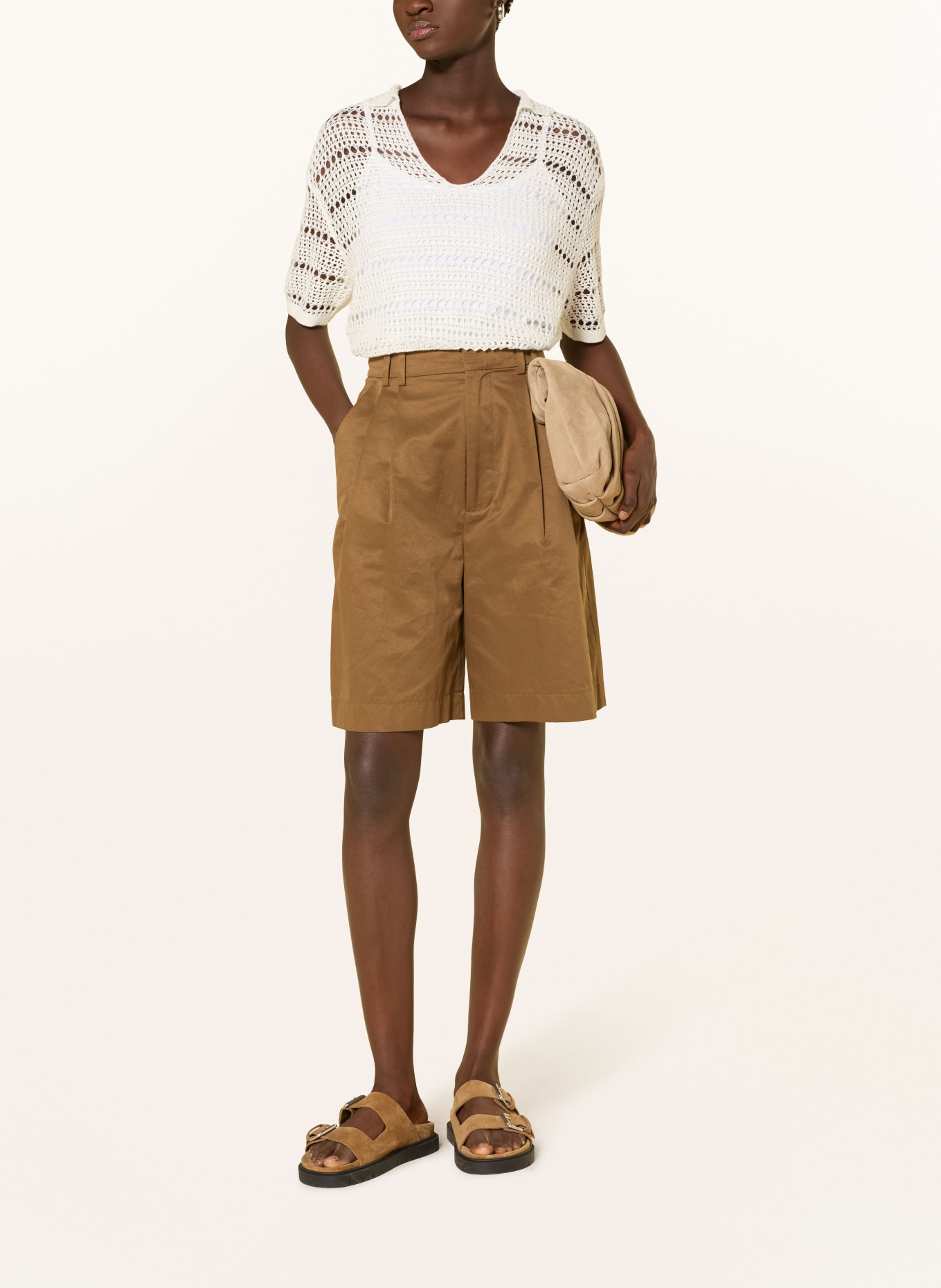 darling harbour háčkované tričko: OFFWHITE