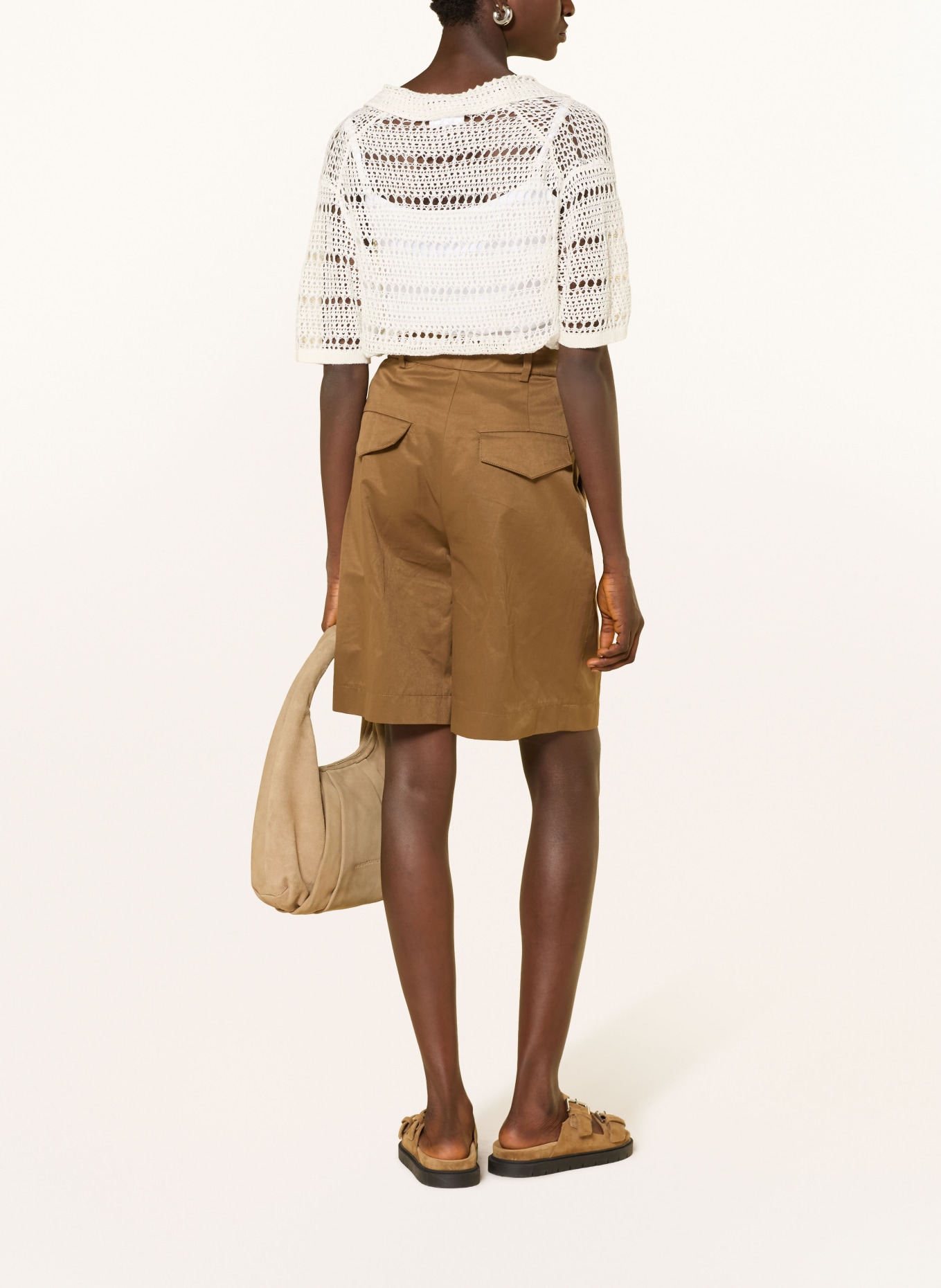 darling harbour háčkované tričko: OFFWHITE