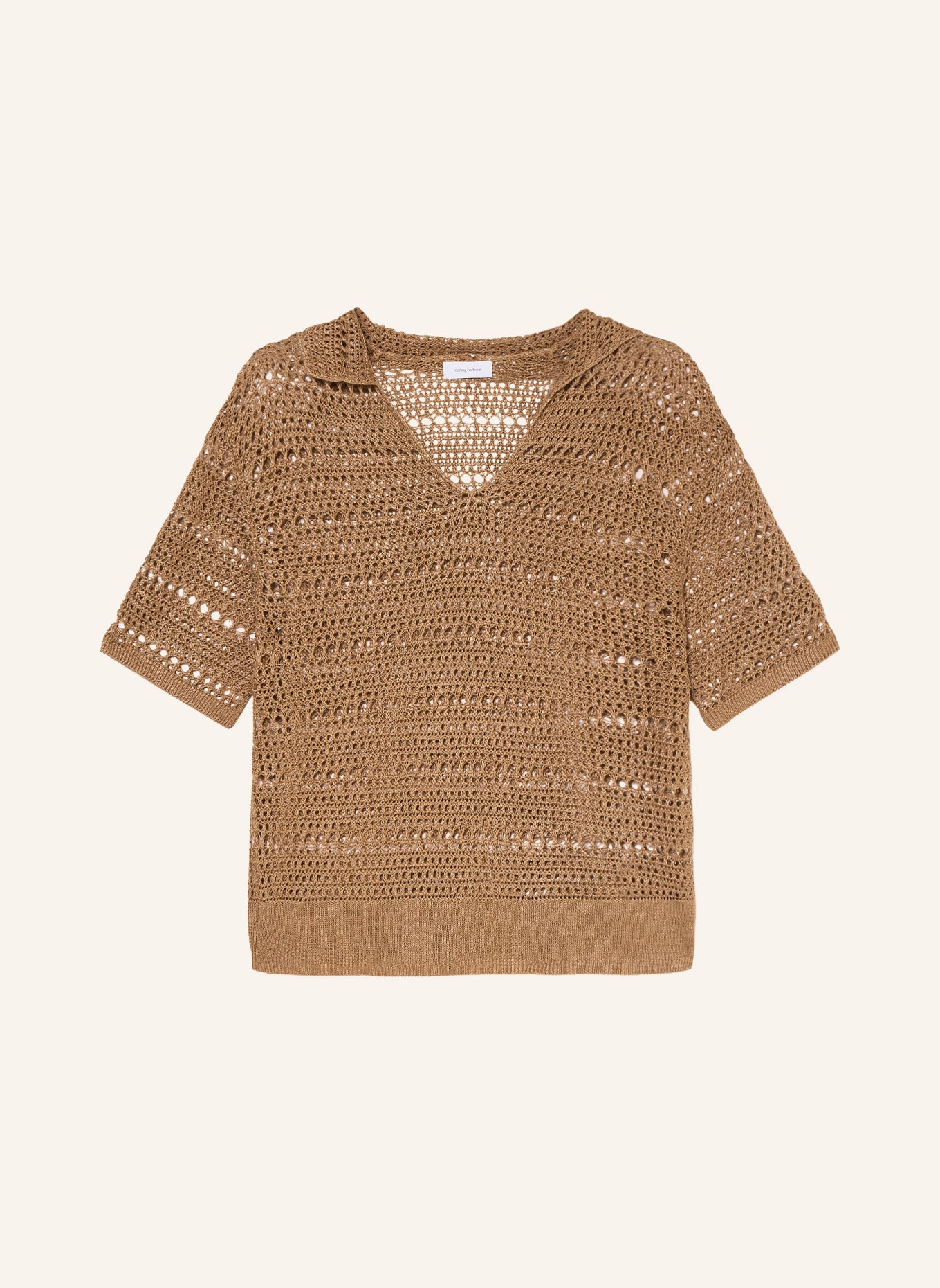 darling harbour chemise au crochet: CAPPUCCINO