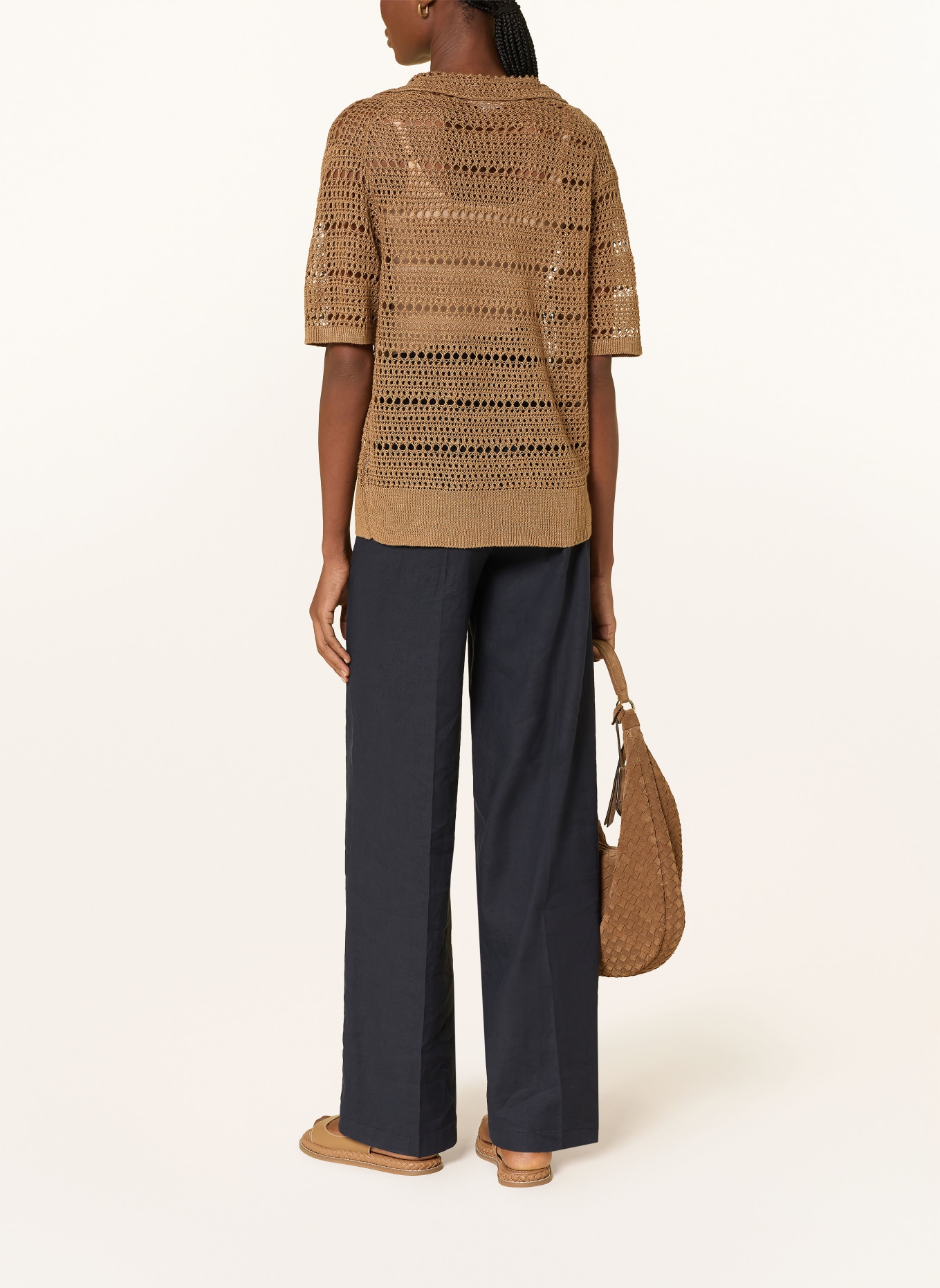 darling harbour chemise au crochet: CAPPUCCINO