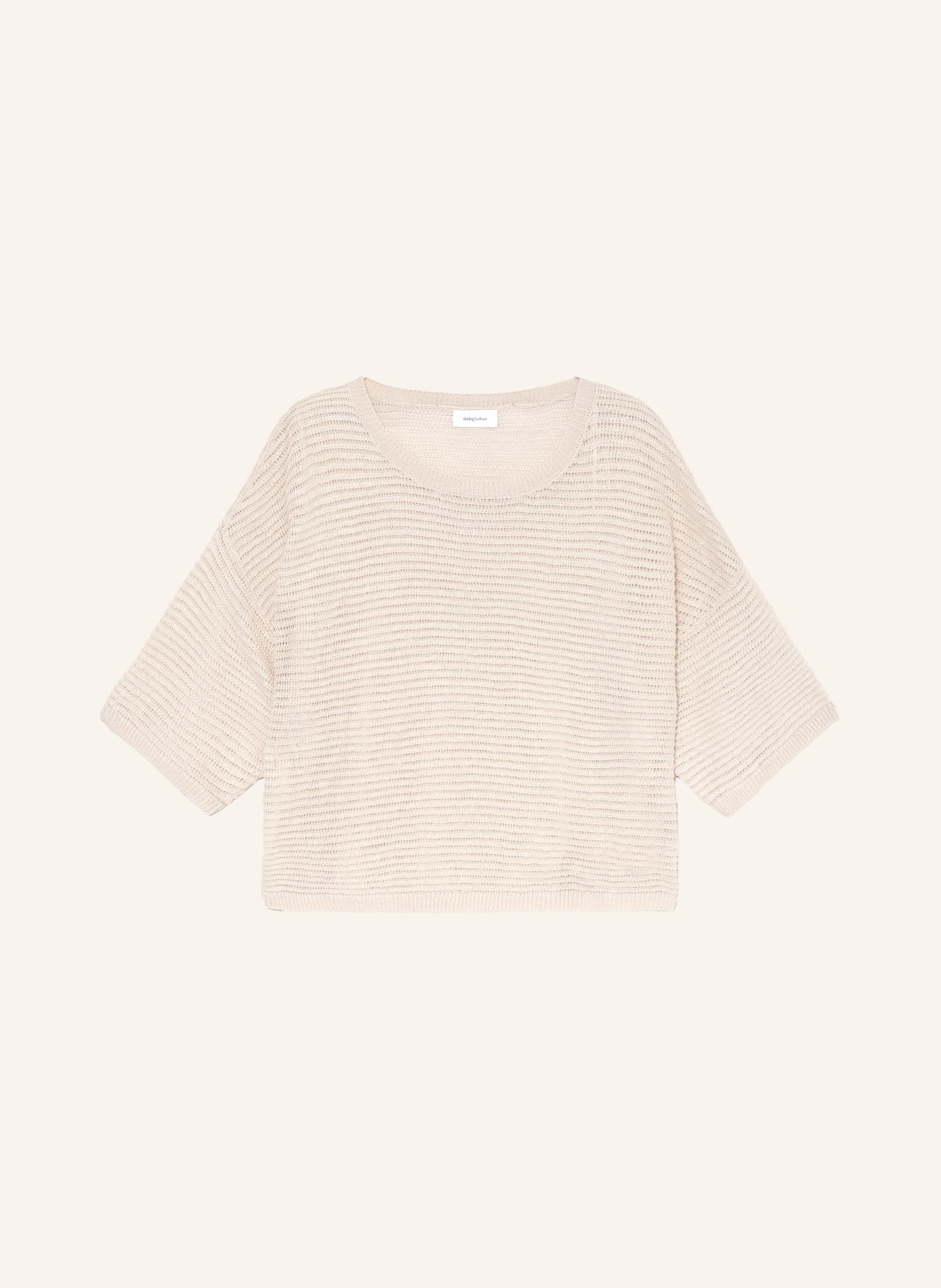 darling harbour T-shirt en lin tricoté: SAND