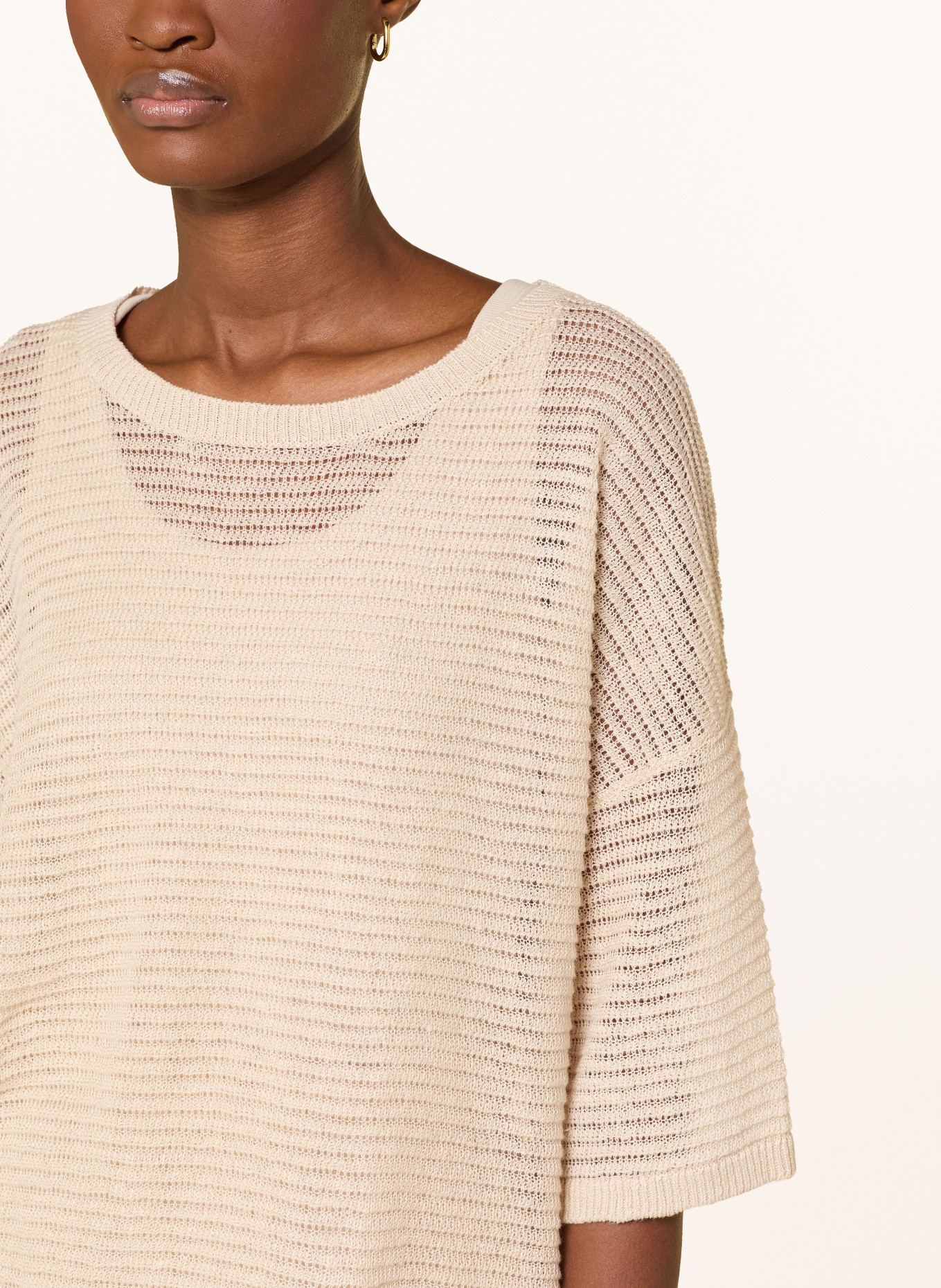 darling harbour T-shirt en lin tricoté: SAND
