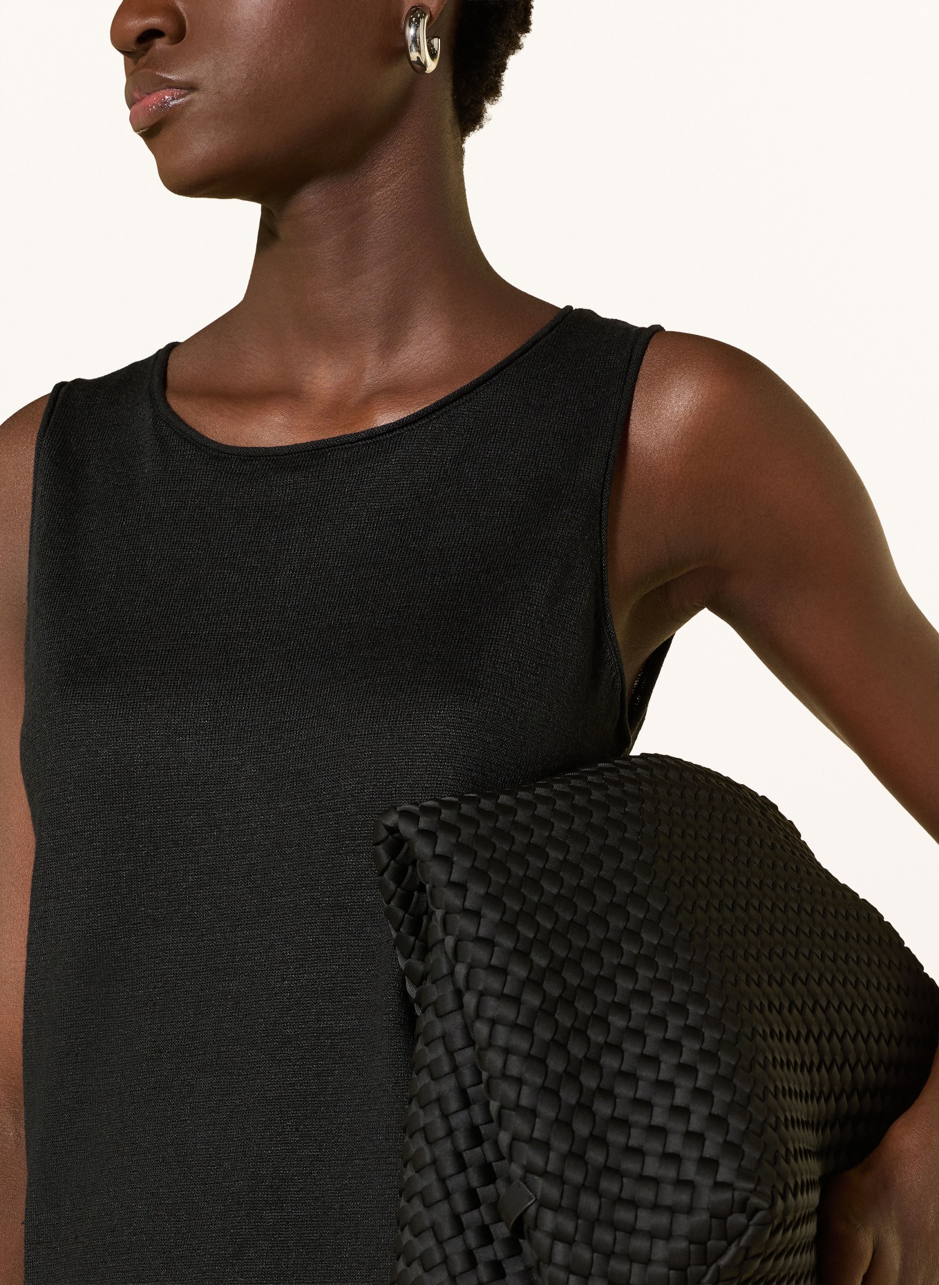 darling harbour Linnen top: BLACK