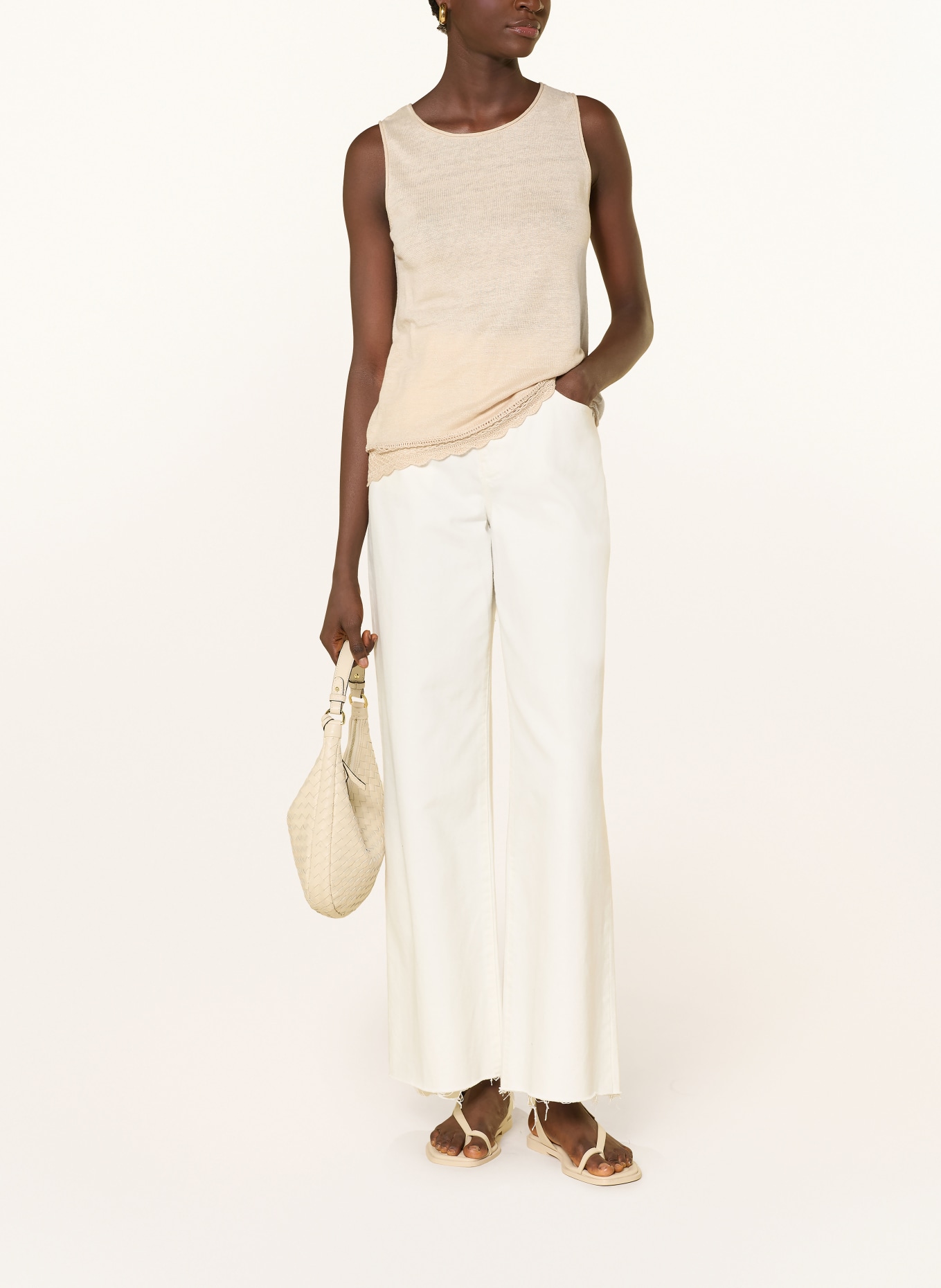 darling harbour Linnen top: SAND