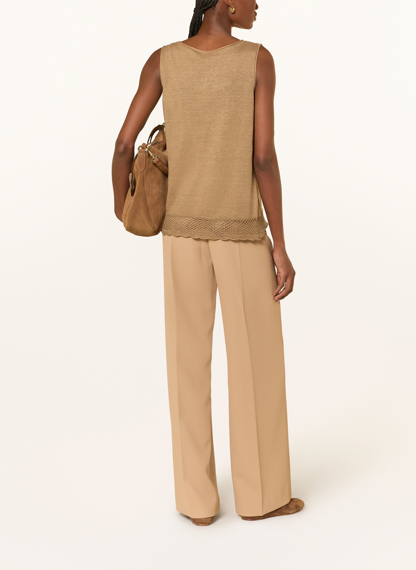 darling harbour Linnen top: CAPPUCCINO