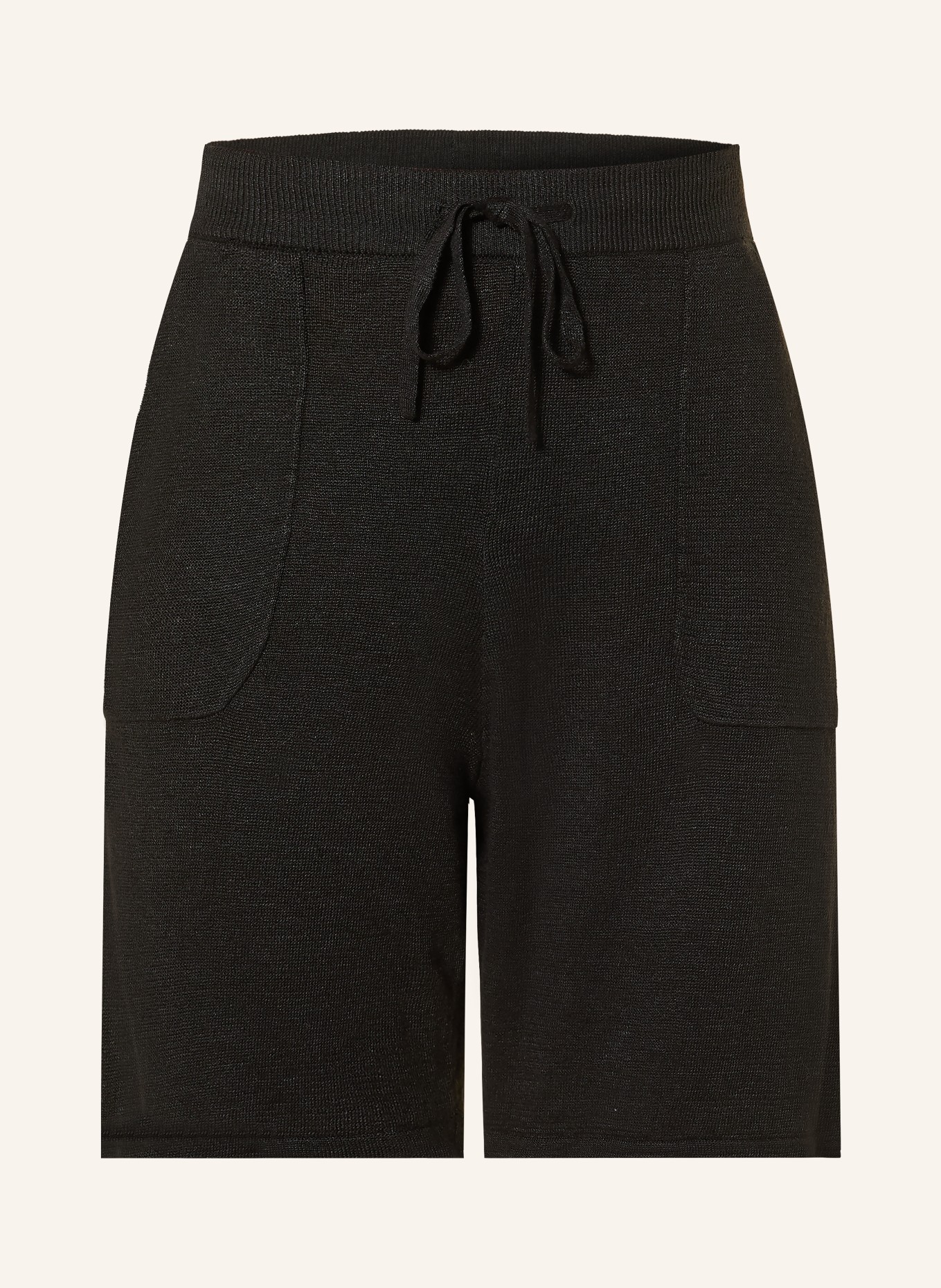 darling harbour Gebreide korte broek van linnen: BLACK