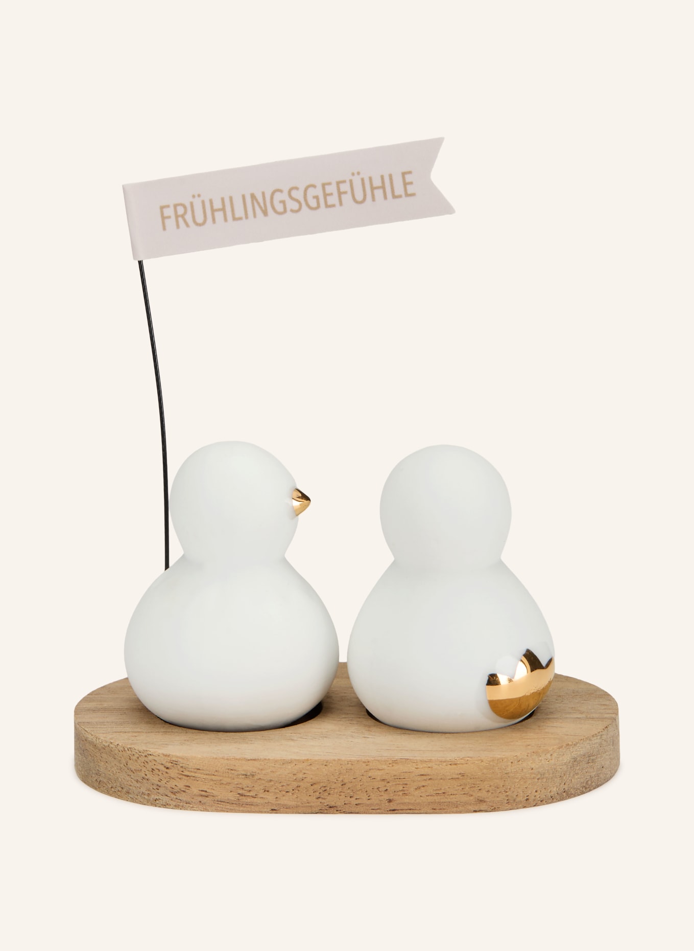 RÄDER Figurka dekoracyjna „WIOSENNE NASTROJE”: BIAŁY / BRĄZOWY