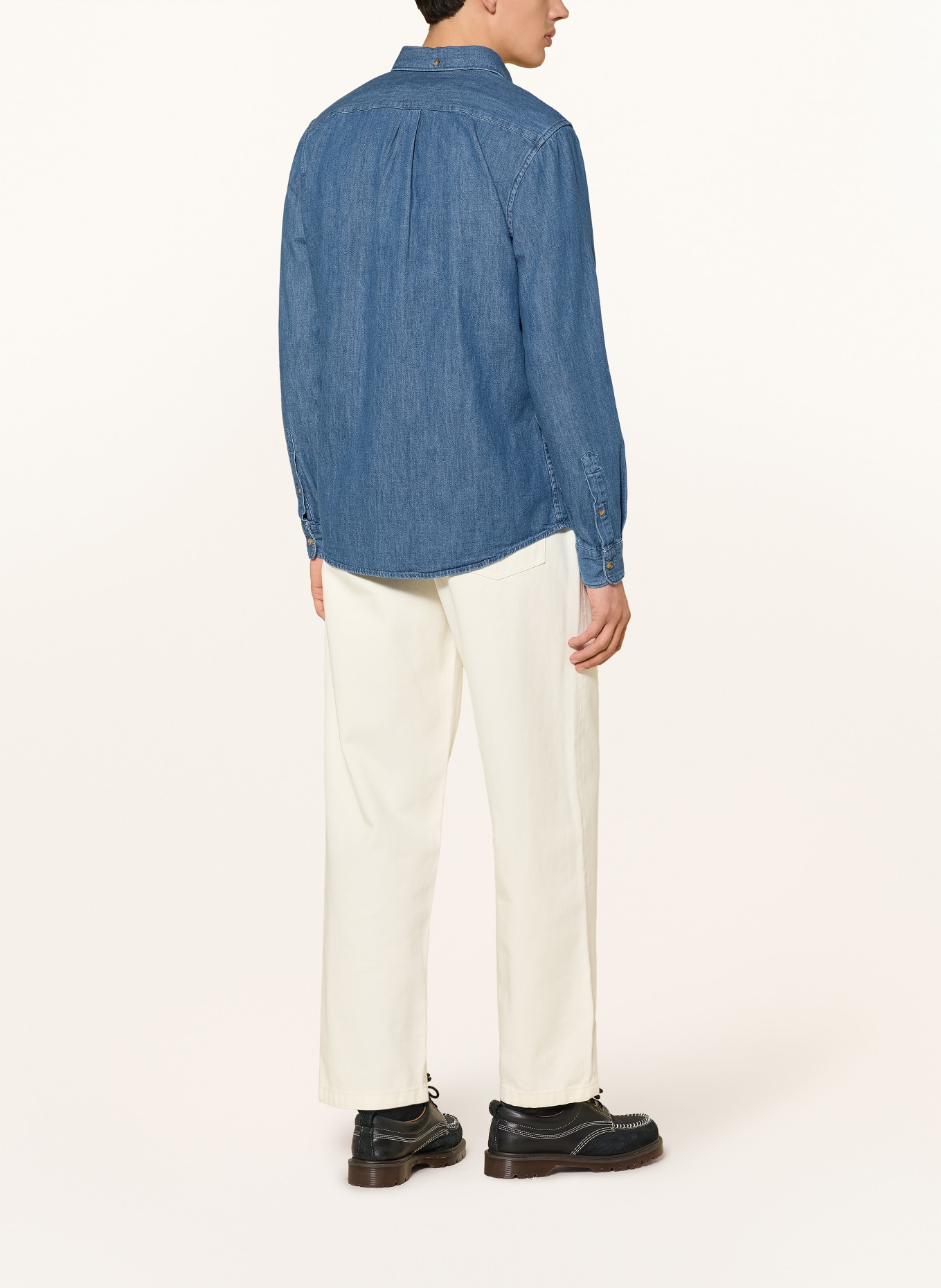 Barbour Jeanshemd CREST Tailored Fit: DUNKELBLAU