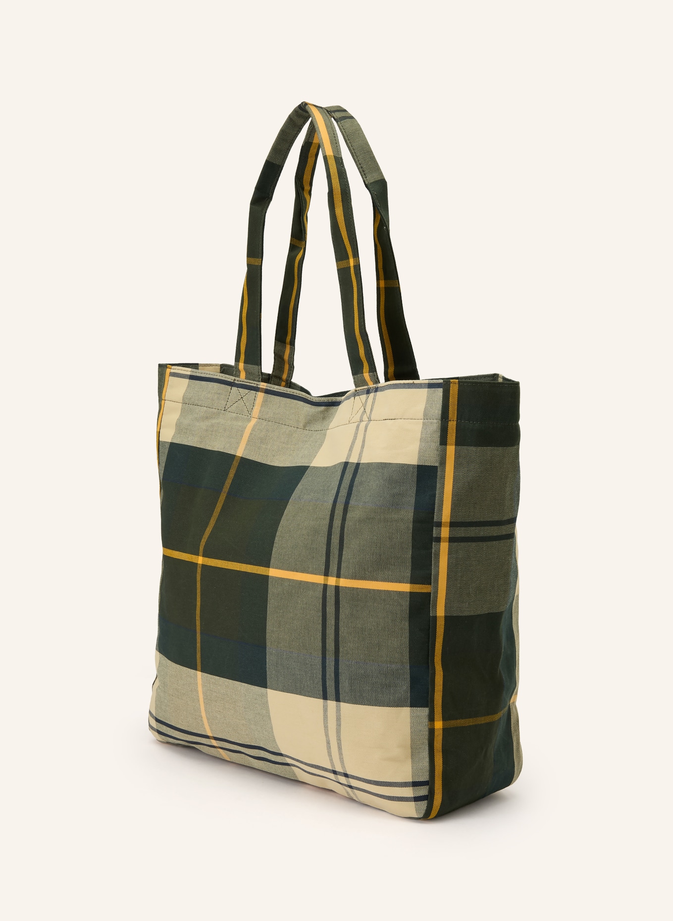 Barbour TELFIELD shopper: DARK GREEN / DARK YELLOW / LIGHT GREEN