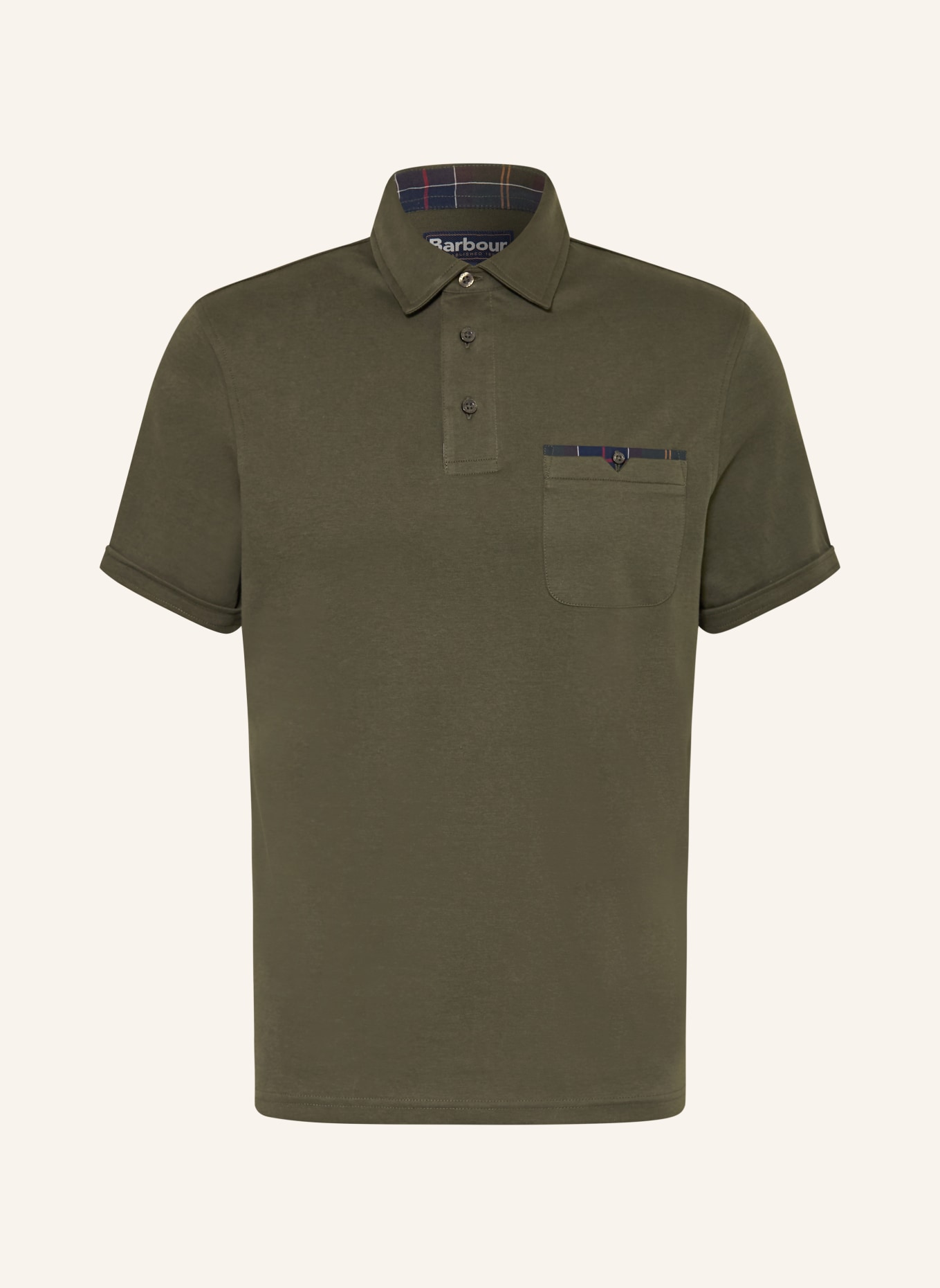 Barbour Polo en jersey PREM: GROEN