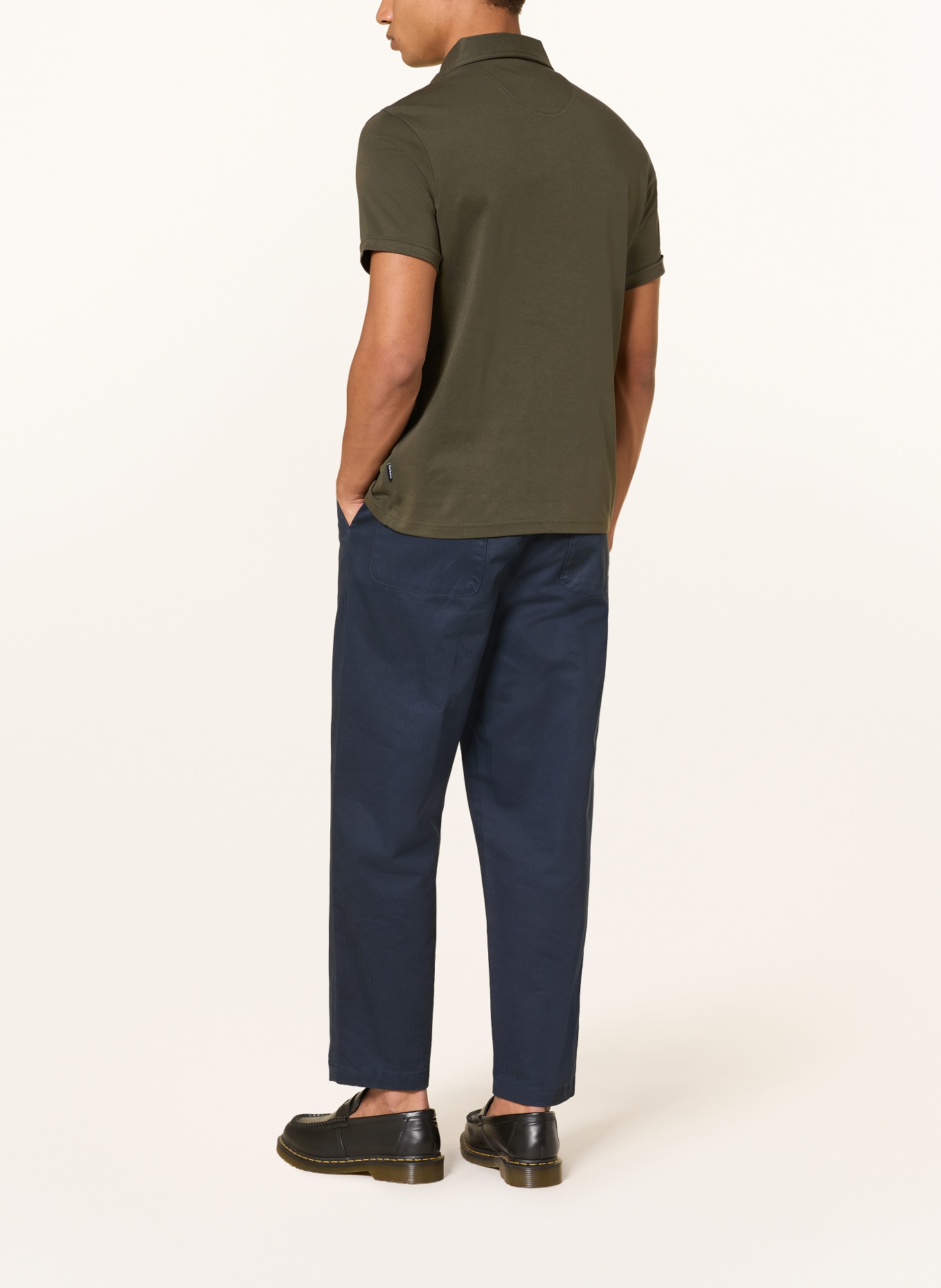 Barbour Polo en jersey PREM: GROEN