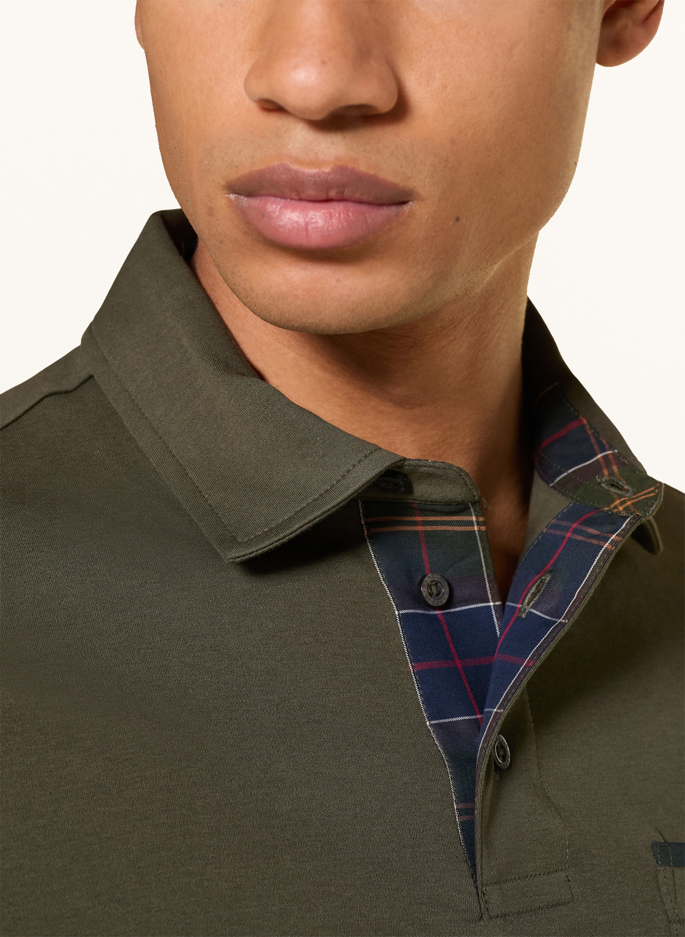 Barbour Polo en jersey PREM: GROEN