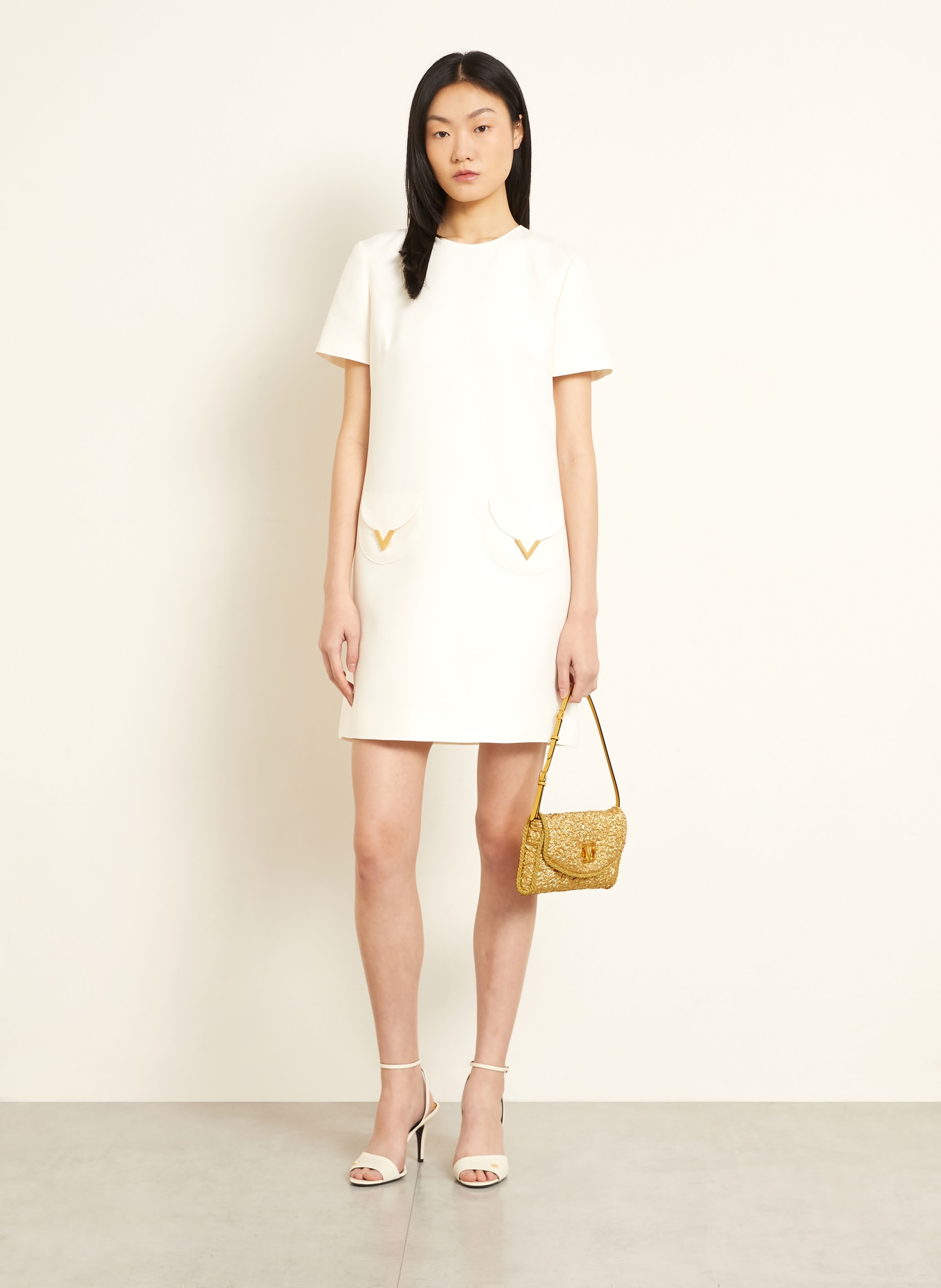 VALENTINO GARAVANI Clutch CLOQUE: GOLD