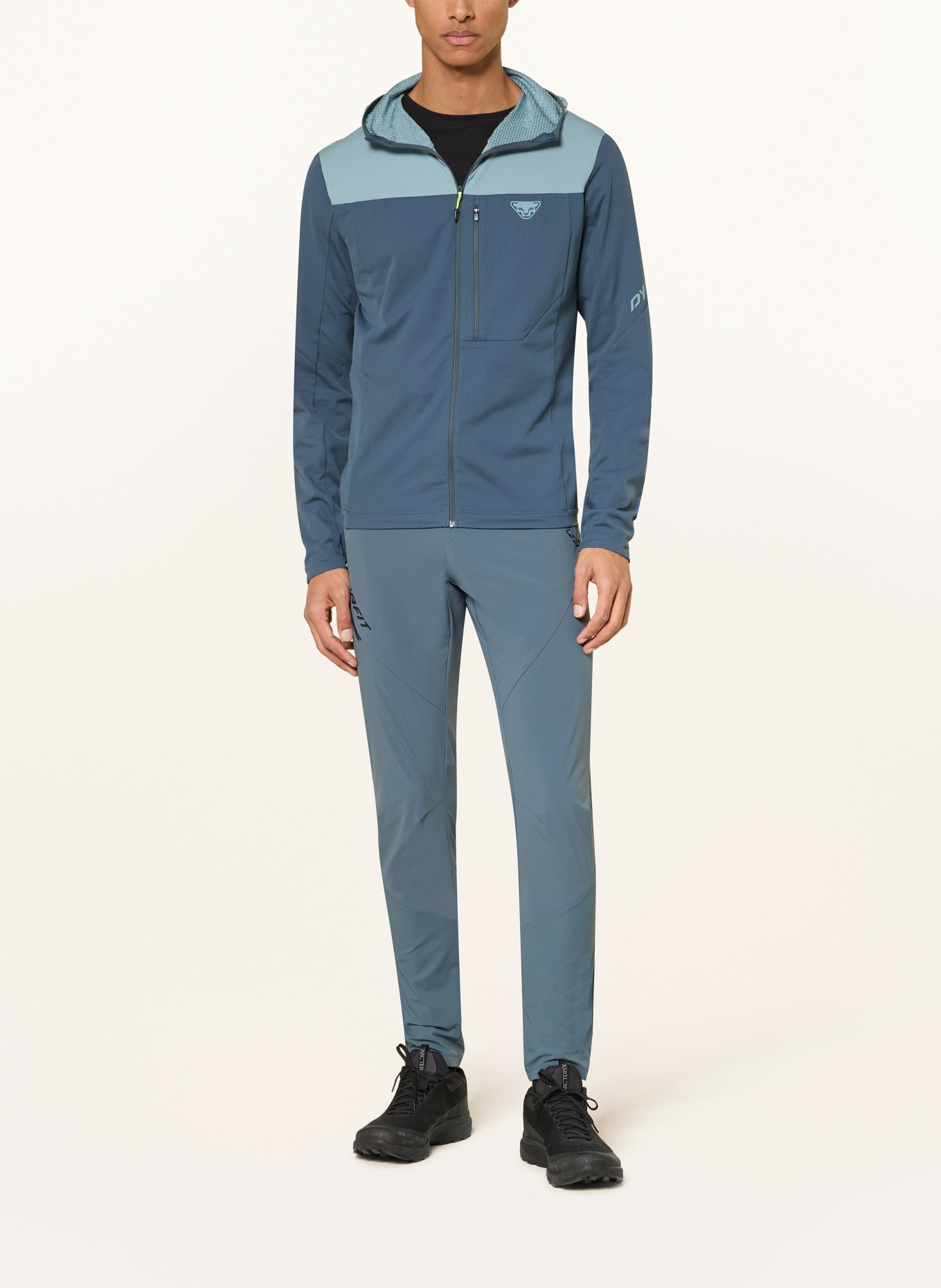 DYNAFIT Midlayer-Jacke TRAVERSE THERMAL: BLAU / HELLBLAU