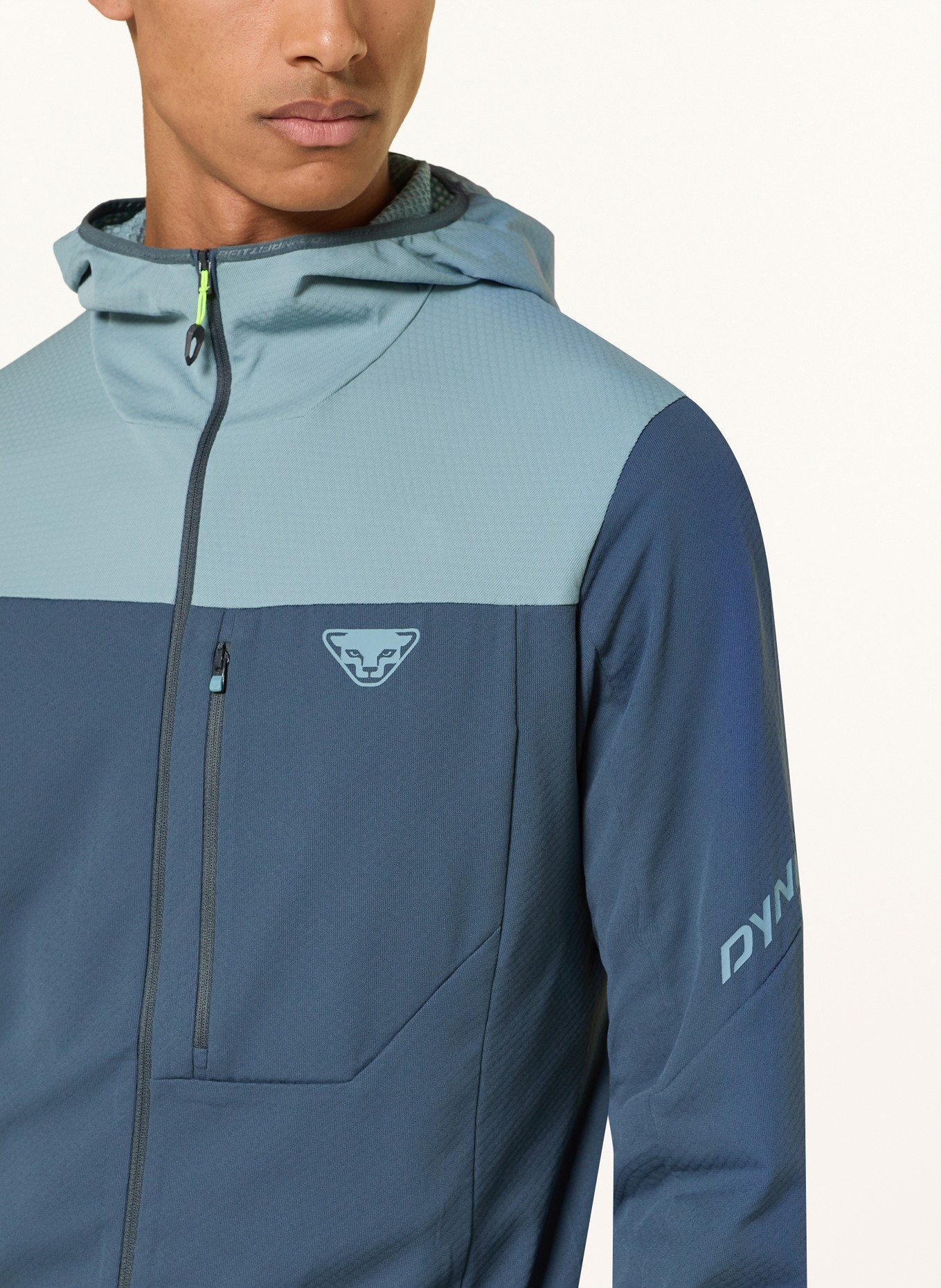 DYNAFIT Midlayer-Jacke TRAVERSE THERMAL: BLAU / HELLBLAU