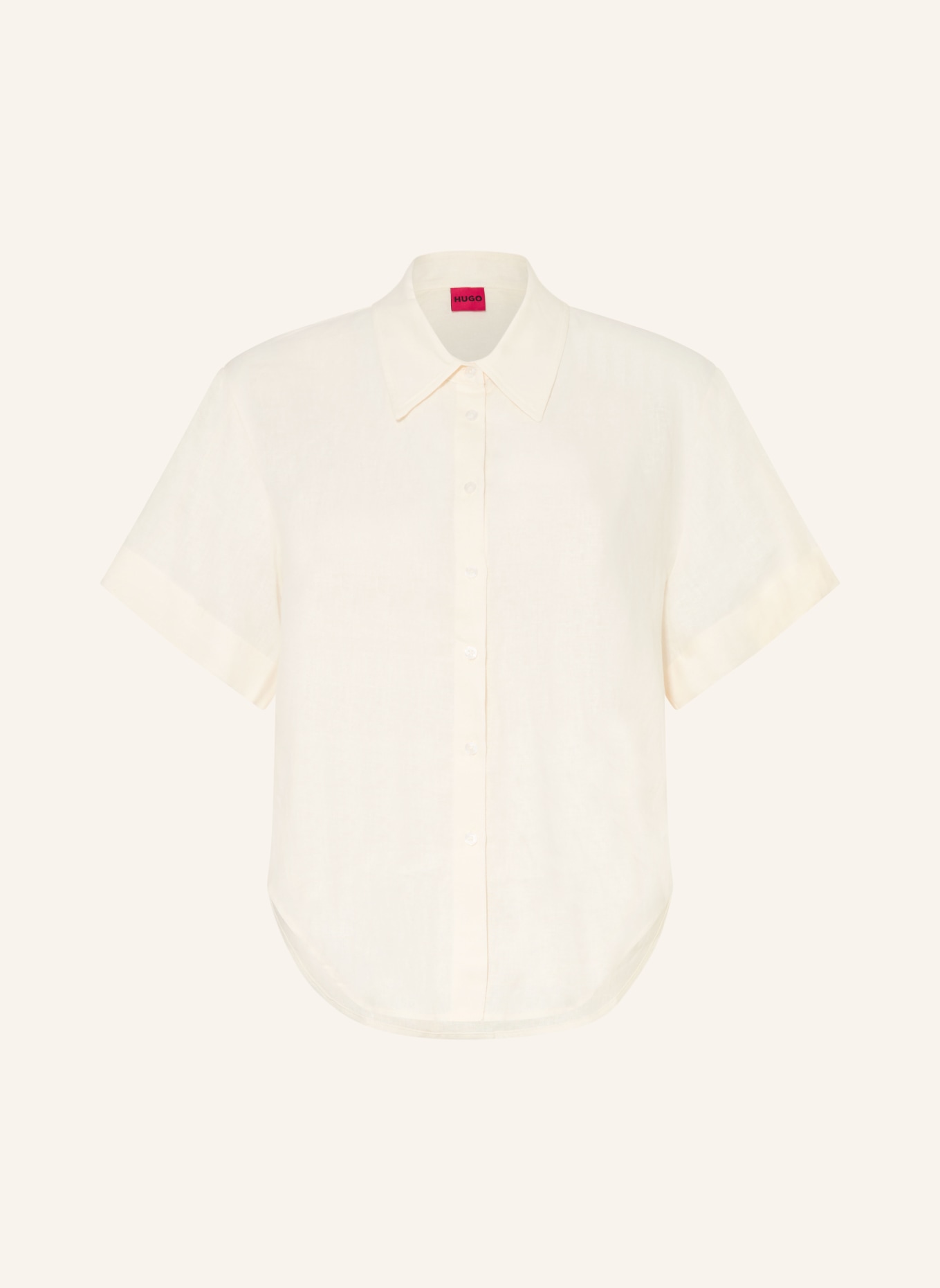 HUGO Overhemdblouse ENCANTADA van linnen: ECRU