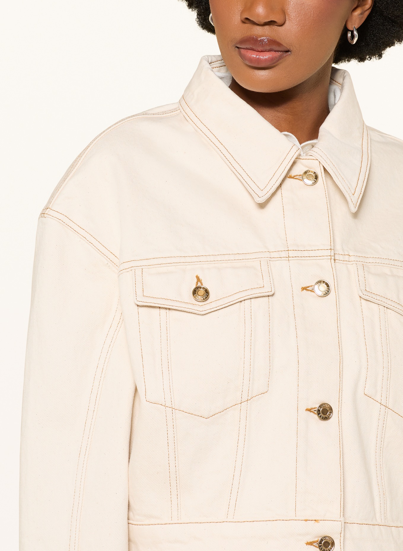 HUGO Veste en jean GISOLIA: 103 NATURAL