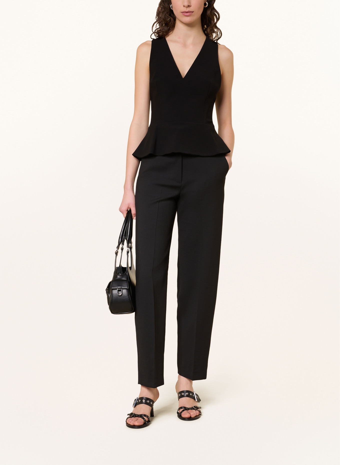 HUGO Blouse CARMINT: ZWART