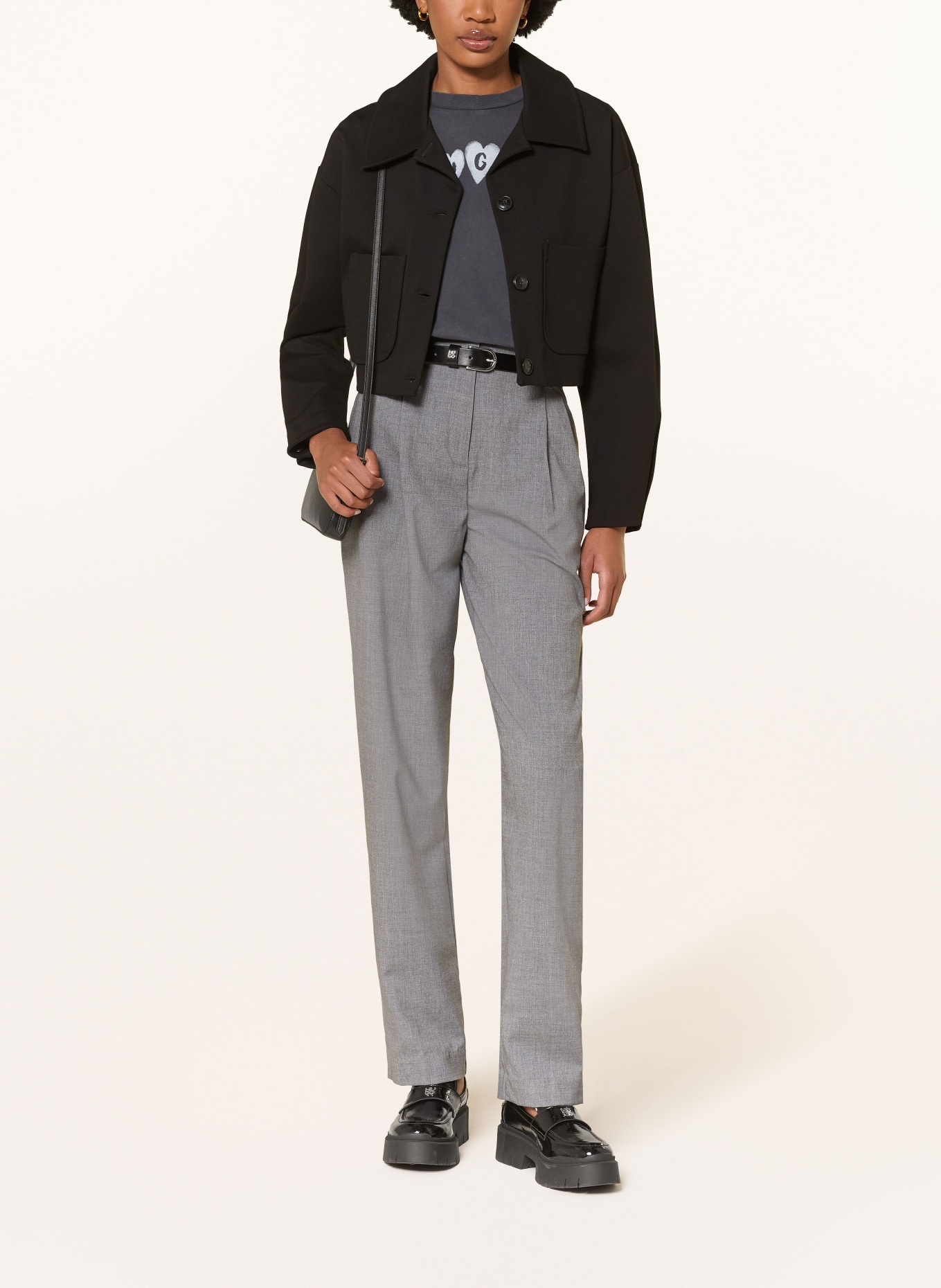 HUGO Jerseyjacke DOELLEN: SCHWARZ