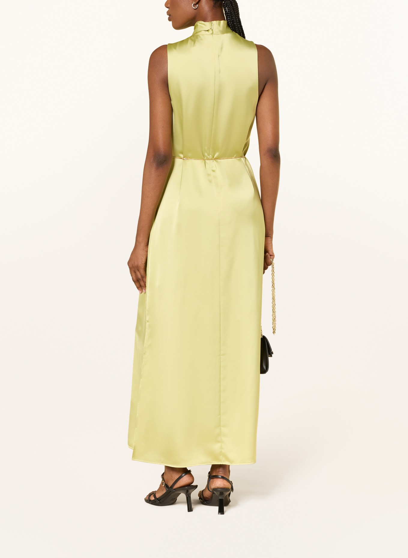 HUGO Satinkleid KEWINA: HELLGRÜN