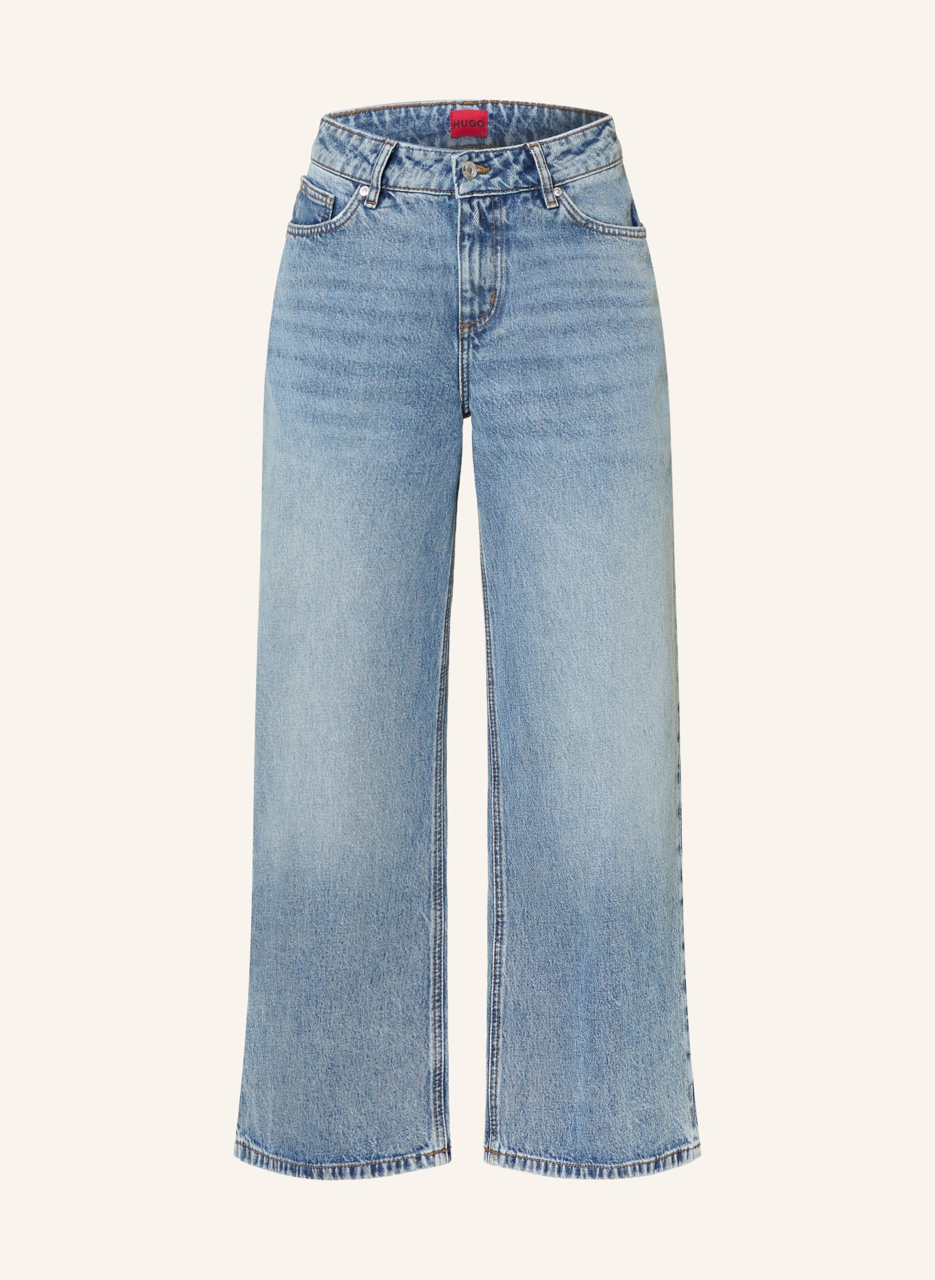 HUGO Džíny s širokými nohavicemi GEREDITH: 435 BRIGHT BLUE