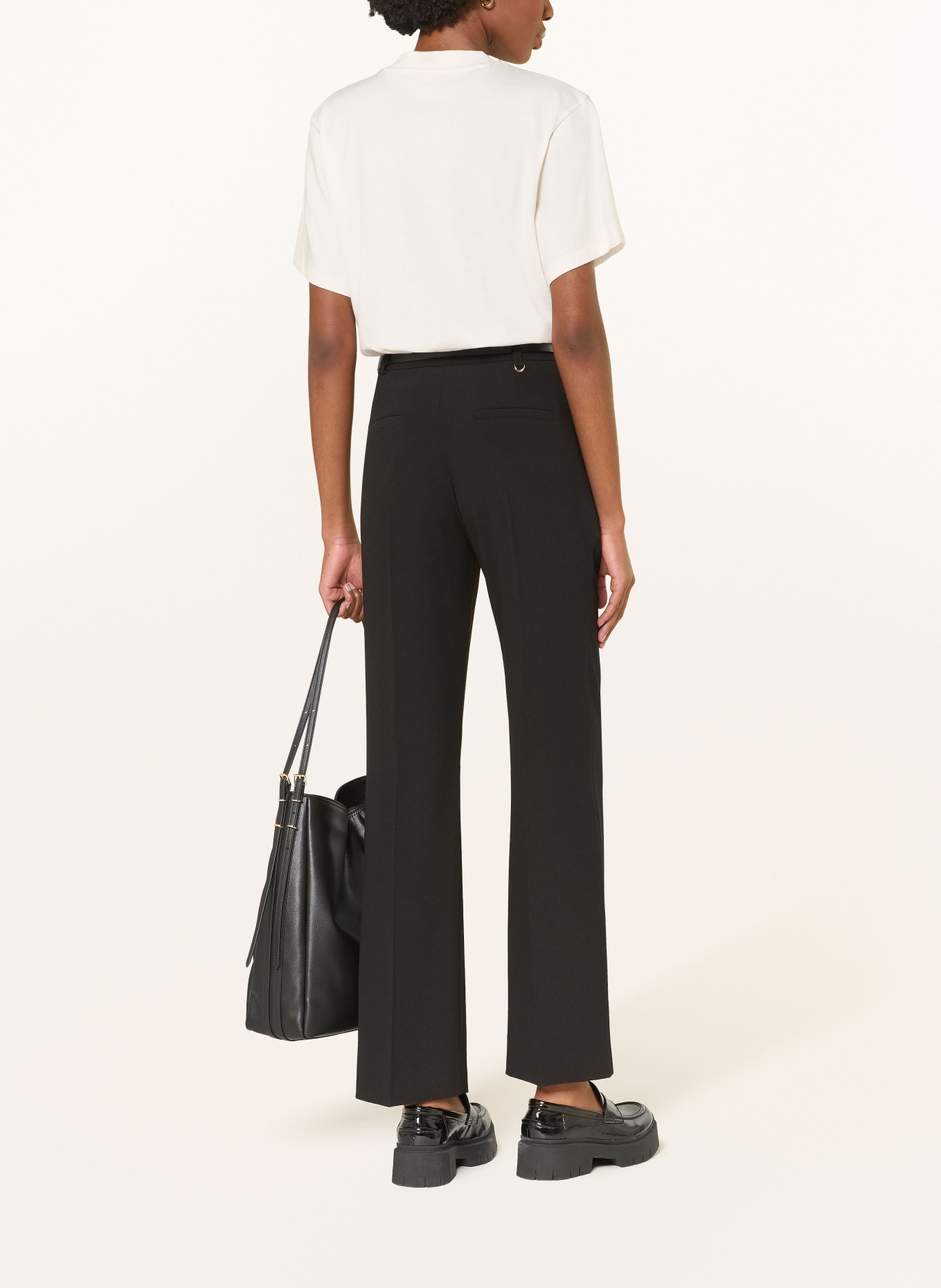 HUGO Marlenehose HILANDO: SCHWARZ