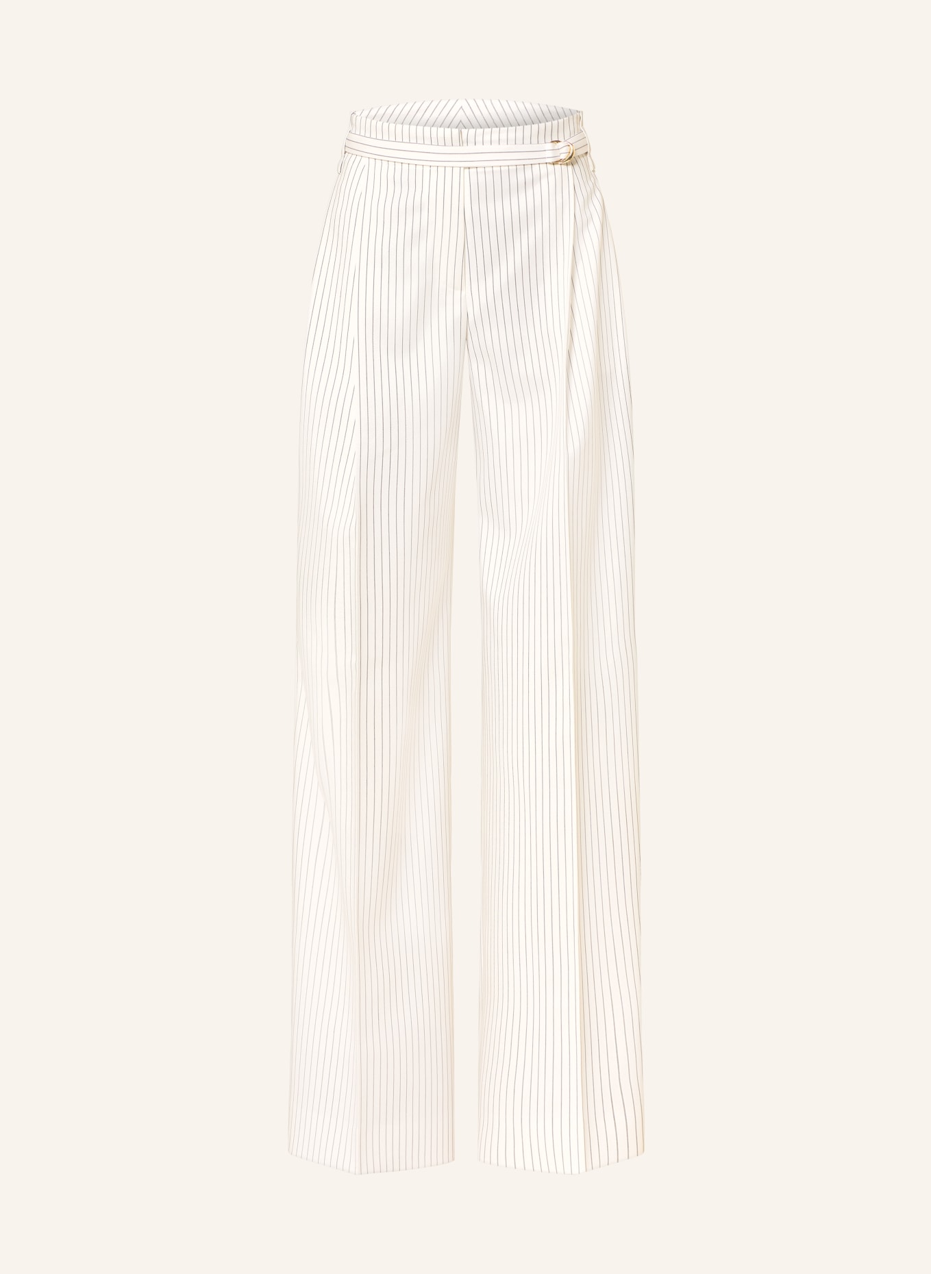 HUGO Marlenehose HEJULY: ECRU / SCHWARZ