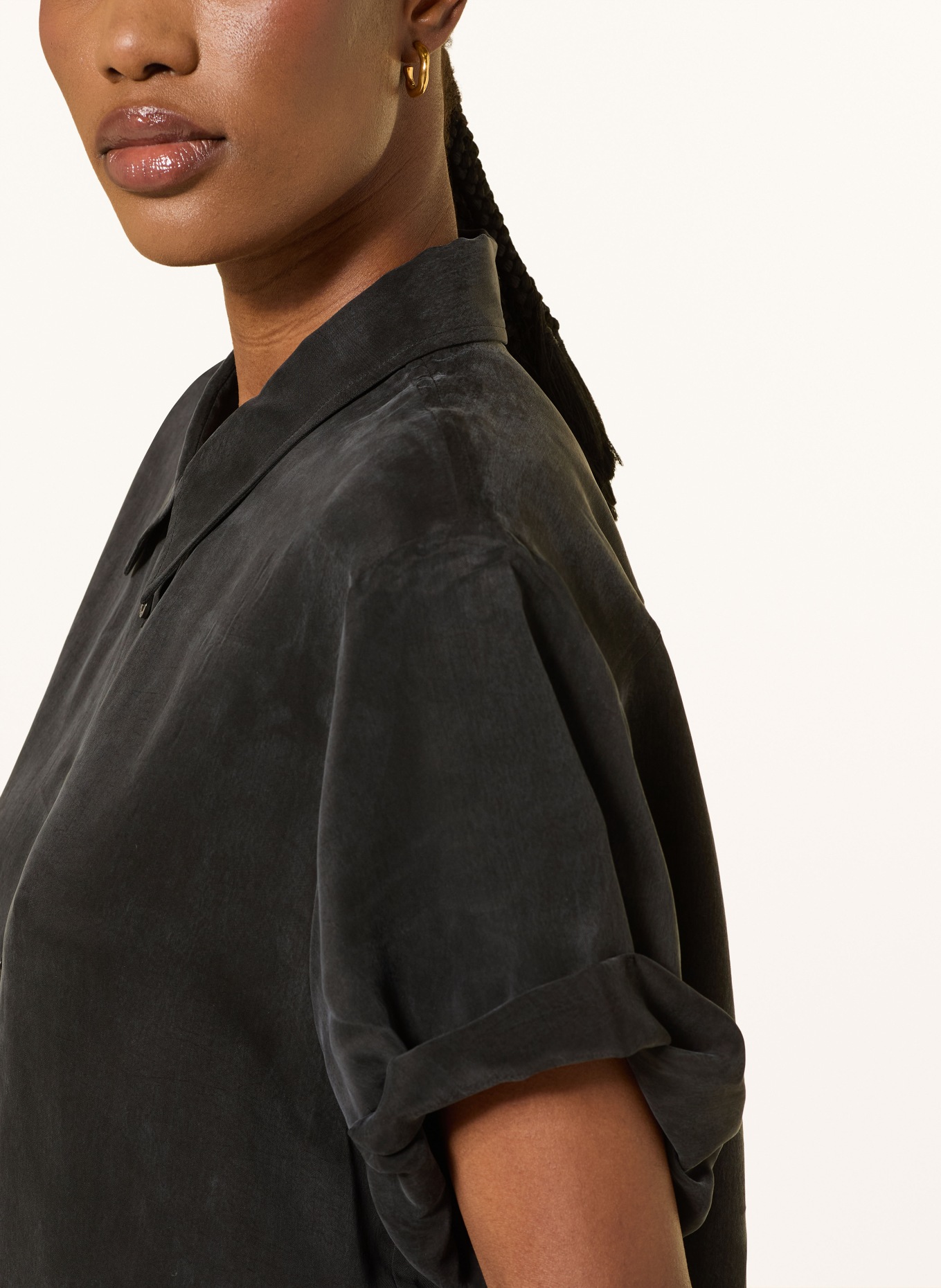 HUGO Overhemdblouse ENCHANTED: ZWART