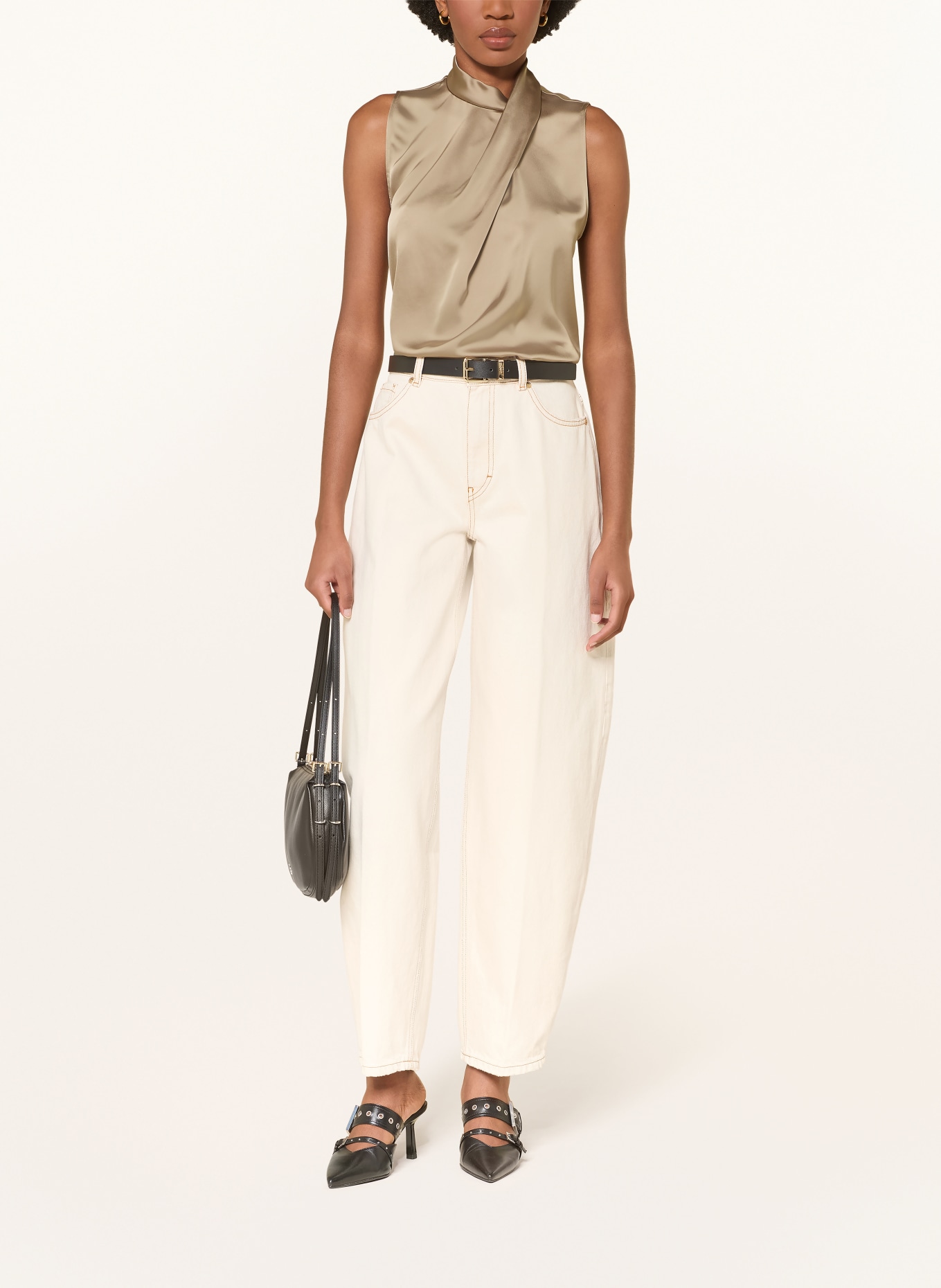 HUGO Blusentop CHELINA: BEIGE