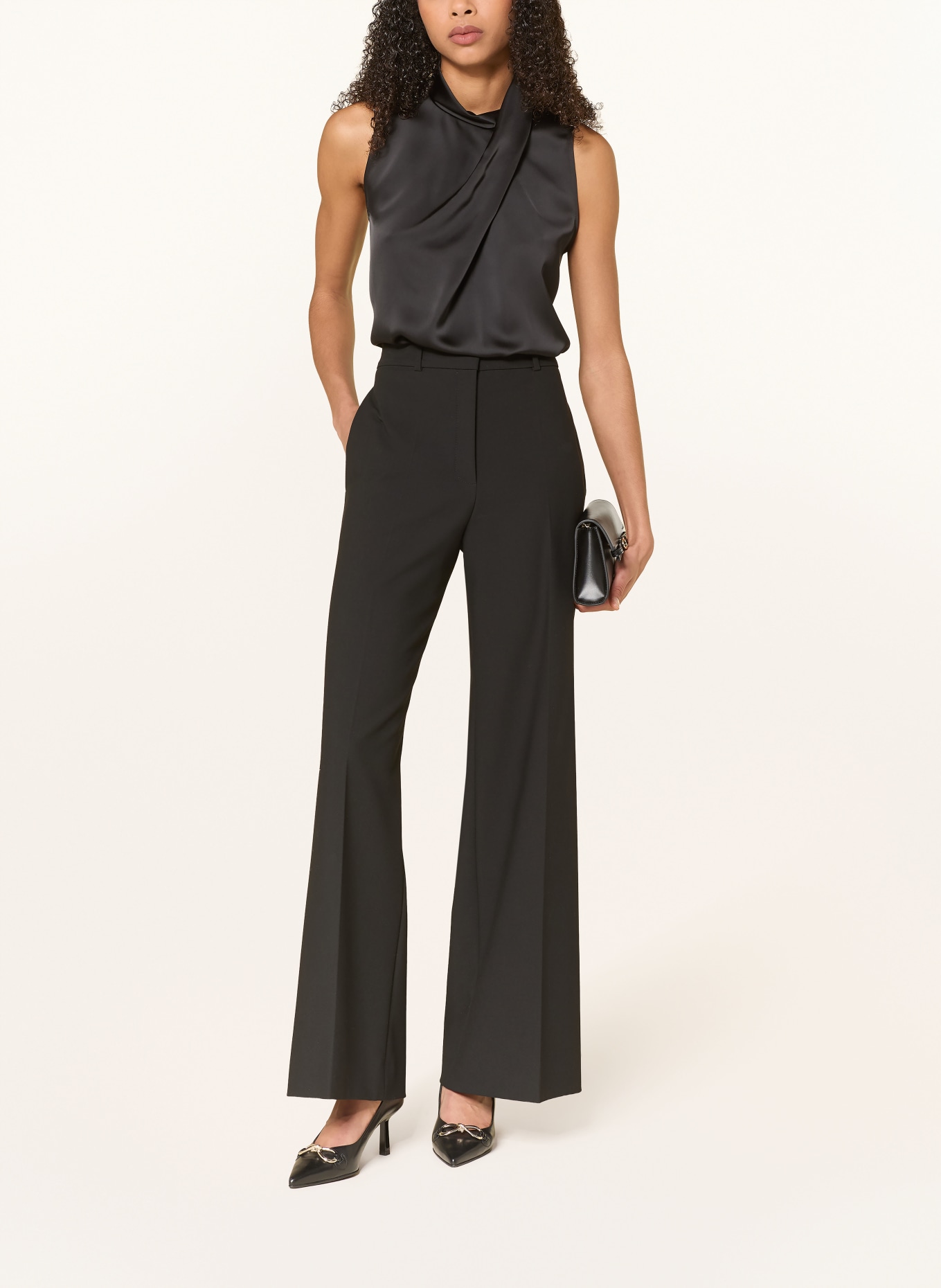 HUGO Blusentop CHELINA: SCHWARZ