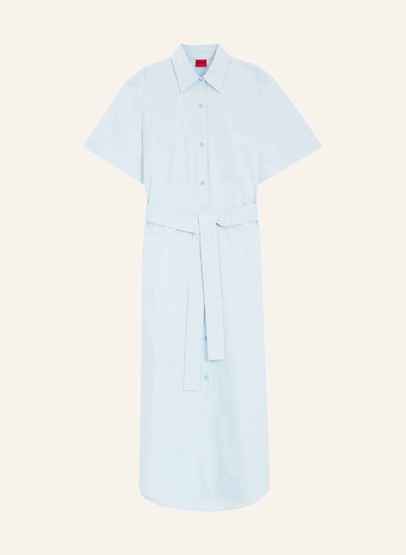 HUGO Overhemdjurk KINIME: LICHTBLAUW