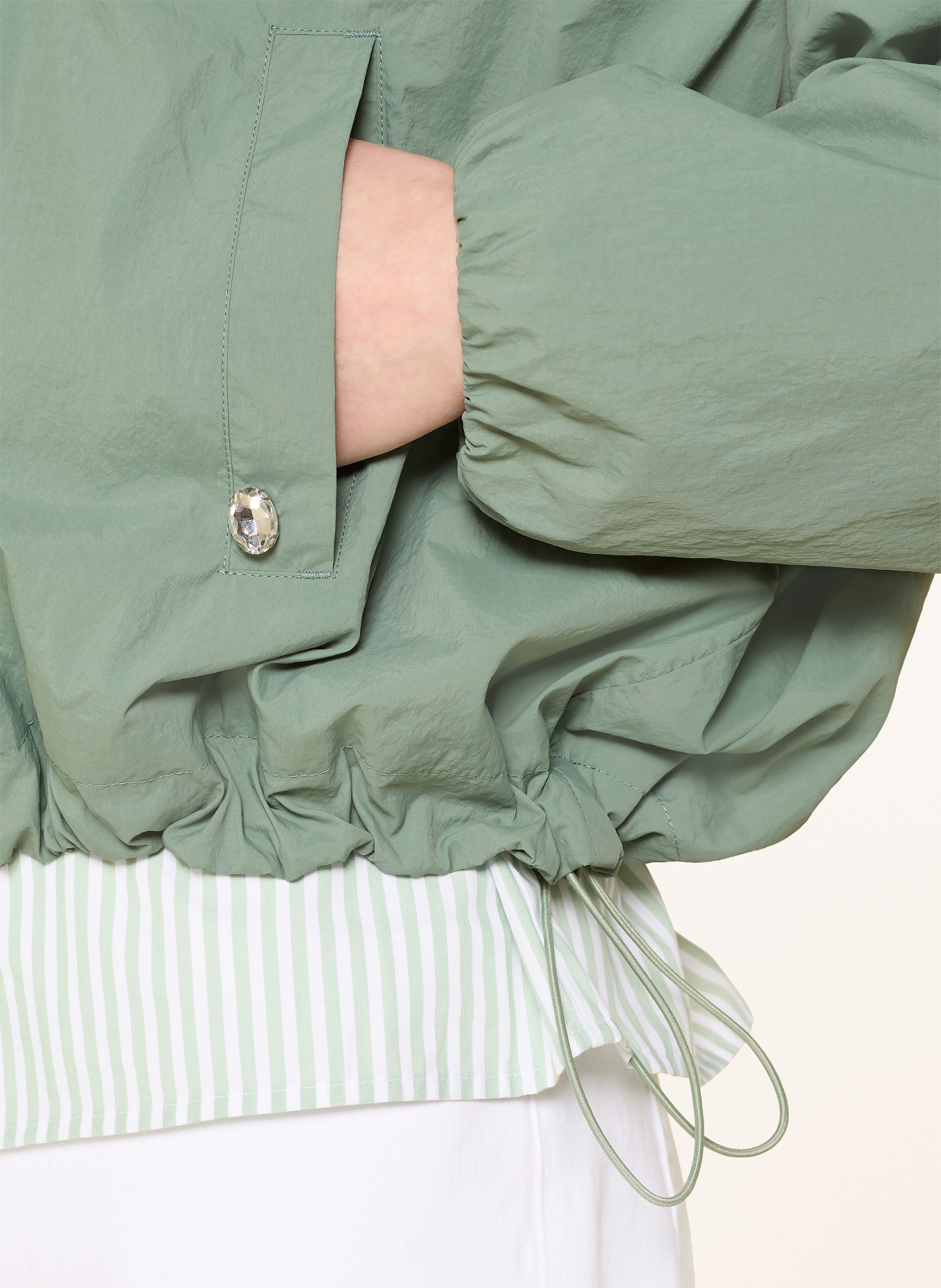 FUCHS SCHMITT Blouson MYKONOS mit Schmuckstein: GRÜN