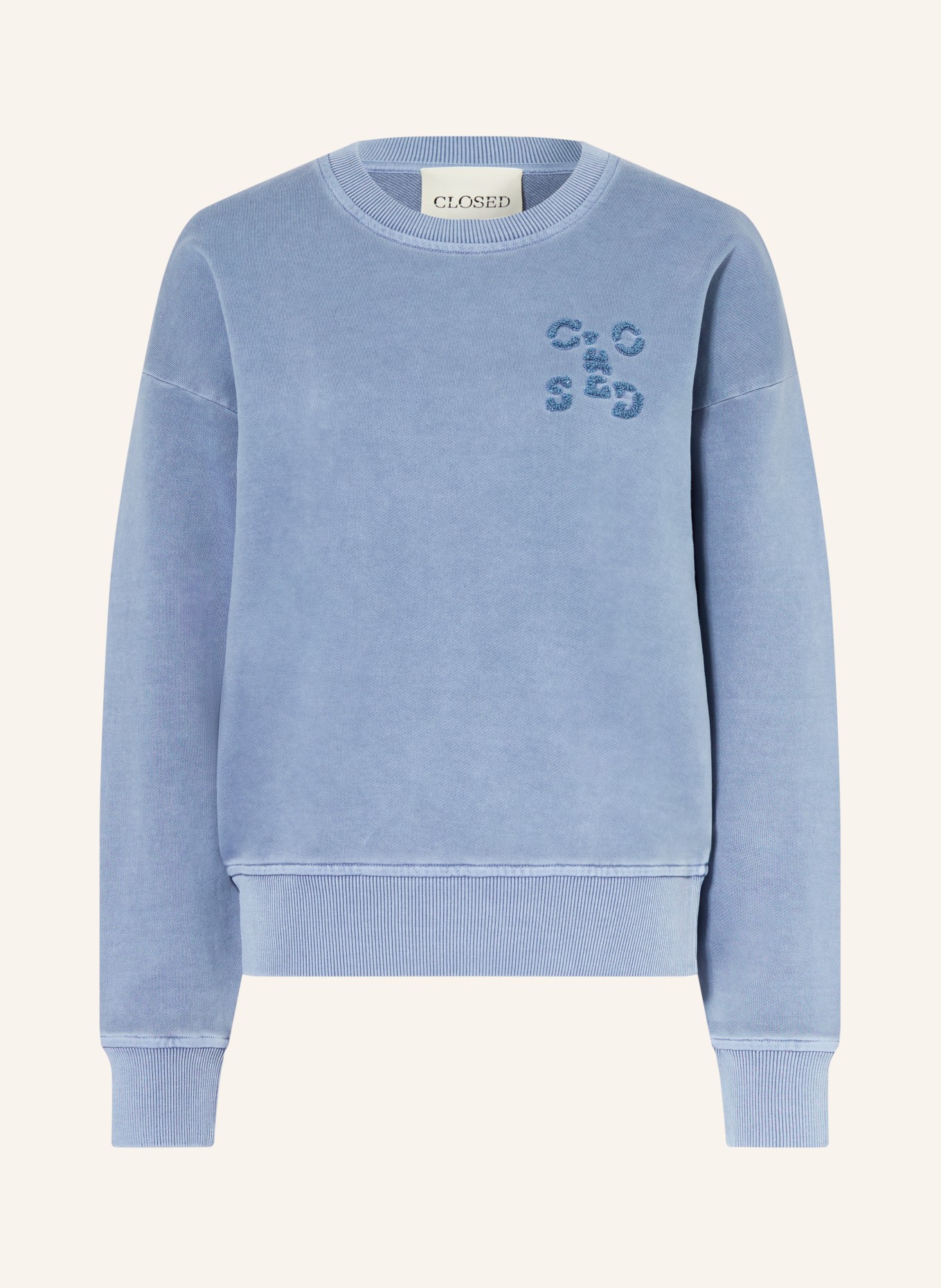 CLOSED sweatshirt: BLAUW